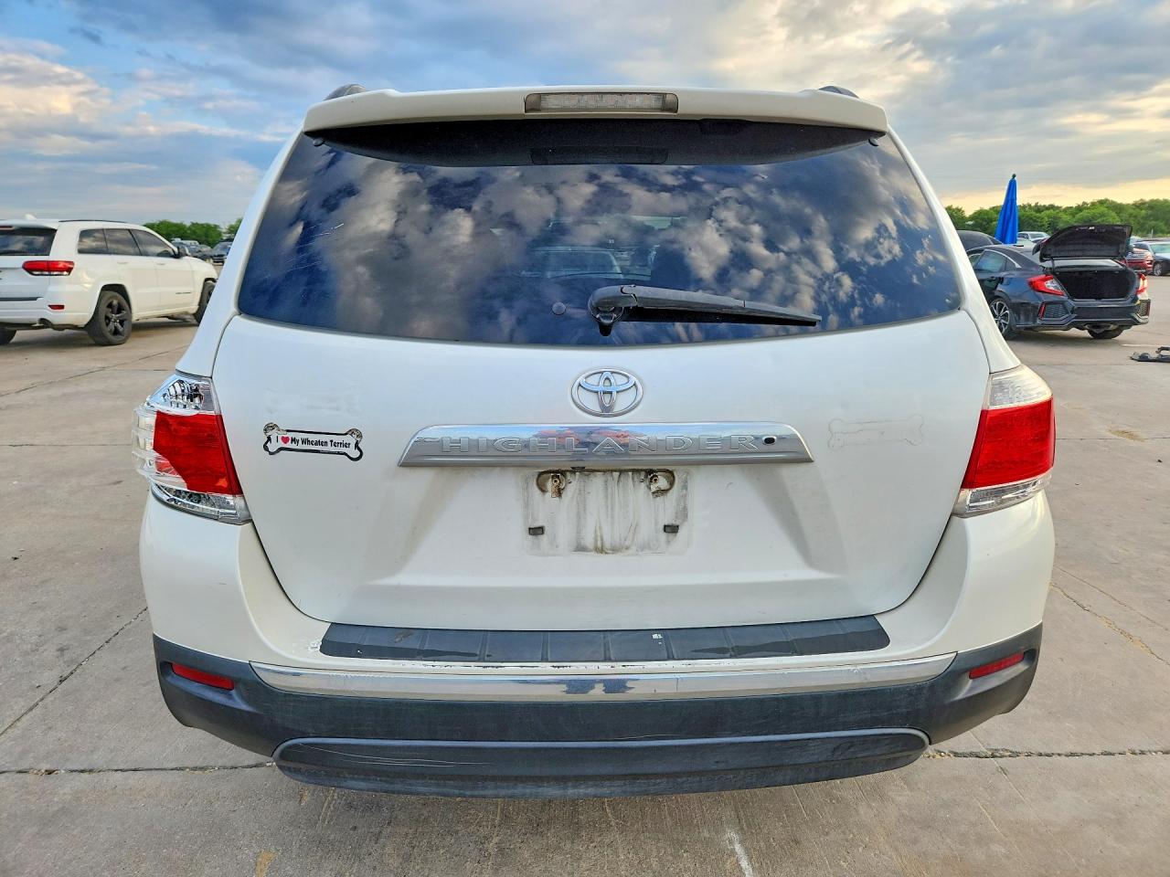 2012 Toyota Highlander Limited Белый vin: 5TDYK3EH5CS062864