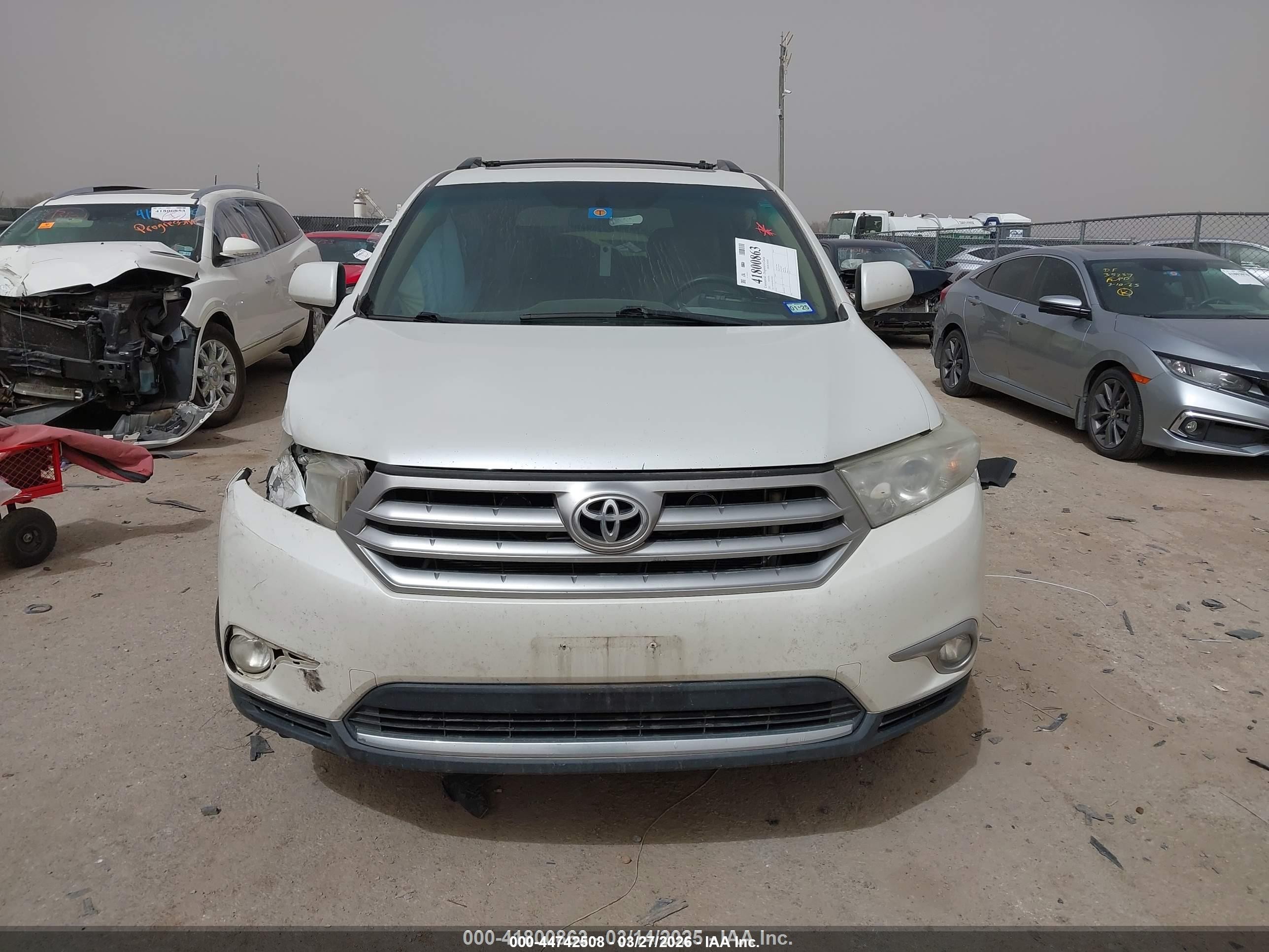 2012 Toyota Highlander Limited V6 White vin: 5TDYK3EH5CS078367
