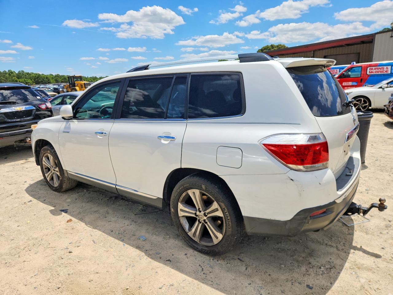2012 Toyota Highlander Limited White vin: 5TDYK3EH5CS080863