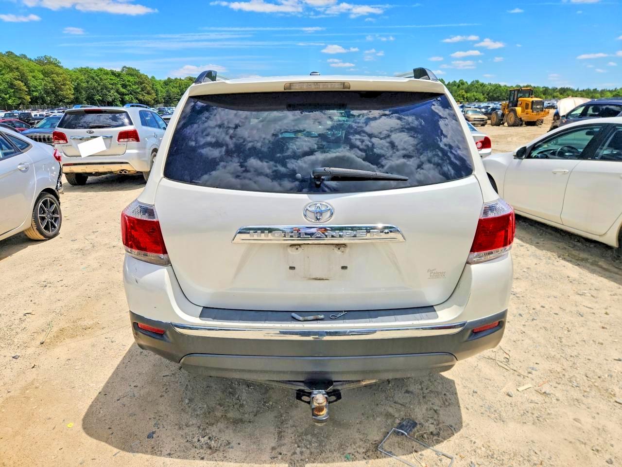 2012 Toyota Highlander Limited White vin: 5TDYK3EH5CS080863