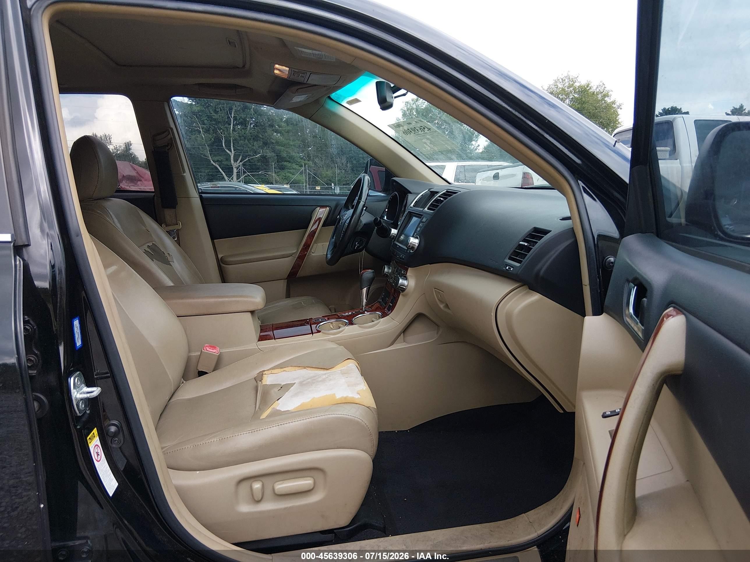 2012 Toyota Highlander Limited V6 Black vin: 5TDYK3EH5CS083181