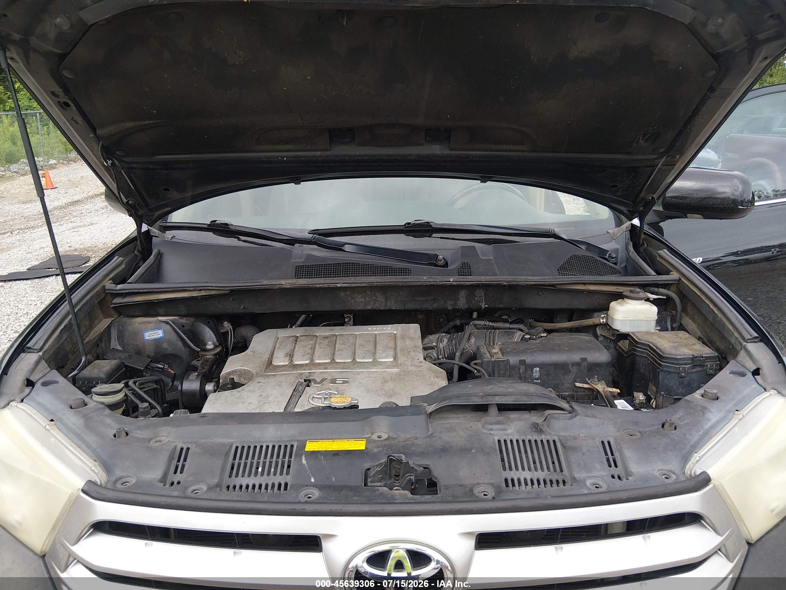 2012 Toyota Highlander Limited V6 Black vin: 5TDYK3EH5CS083181