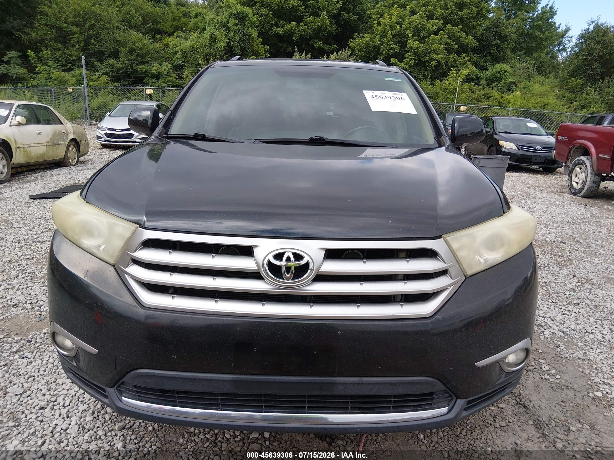2012 Toyota Highlander Limited V6 Black vin: 5TDYK3EH5CS083181