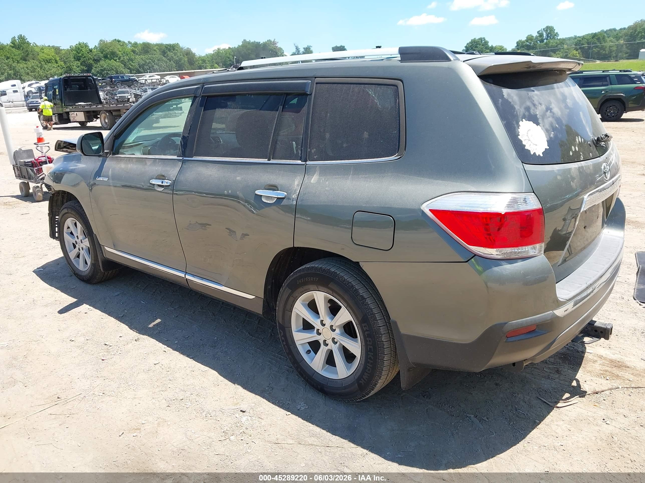 2013 Toyota Highlander Limited V6 Gray vin: 5TDYK3EH5DS110722