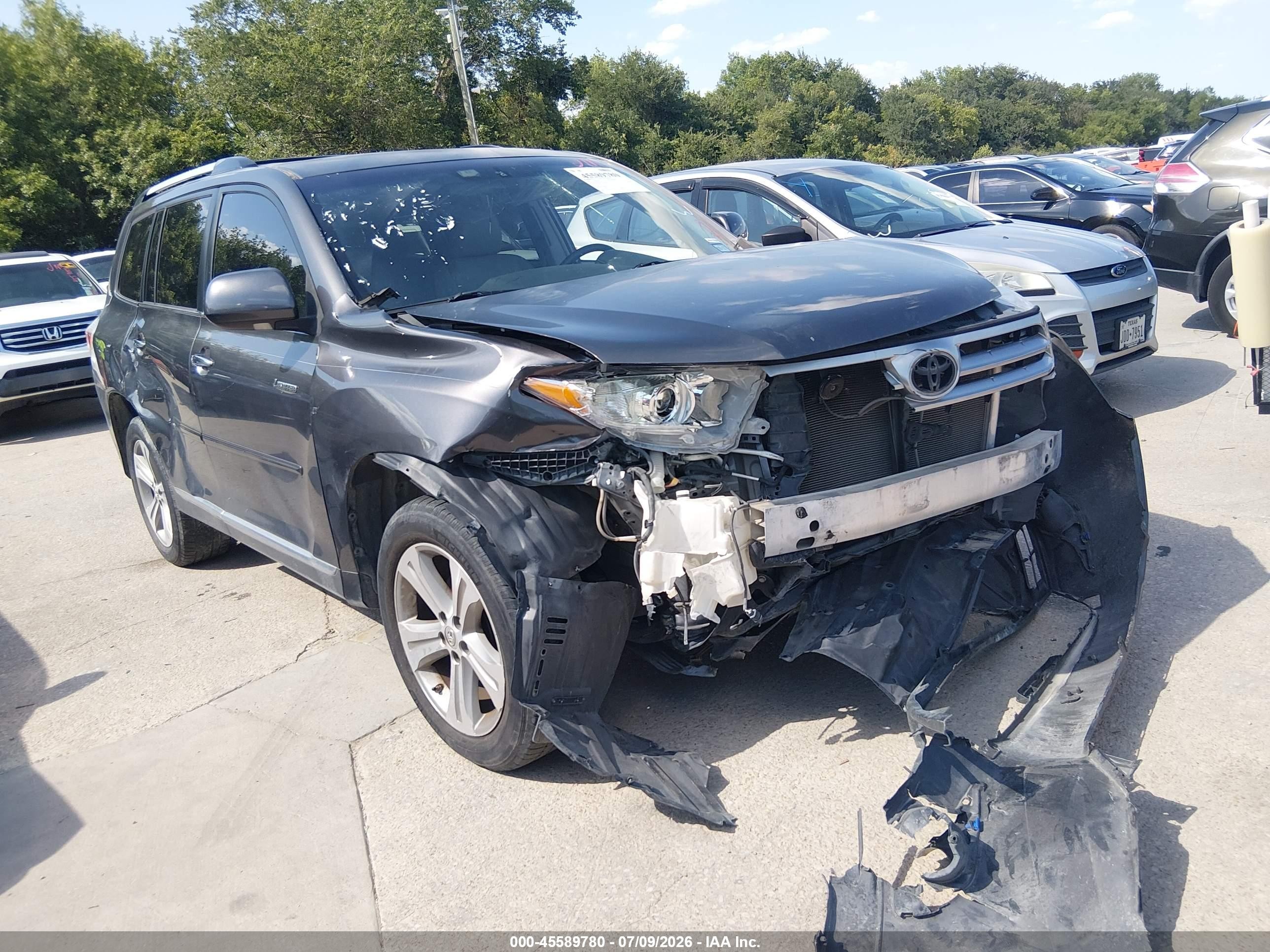 2013 Toyota Highlander Limited V6 Gray vin: 5TDYK3EH5DS110798