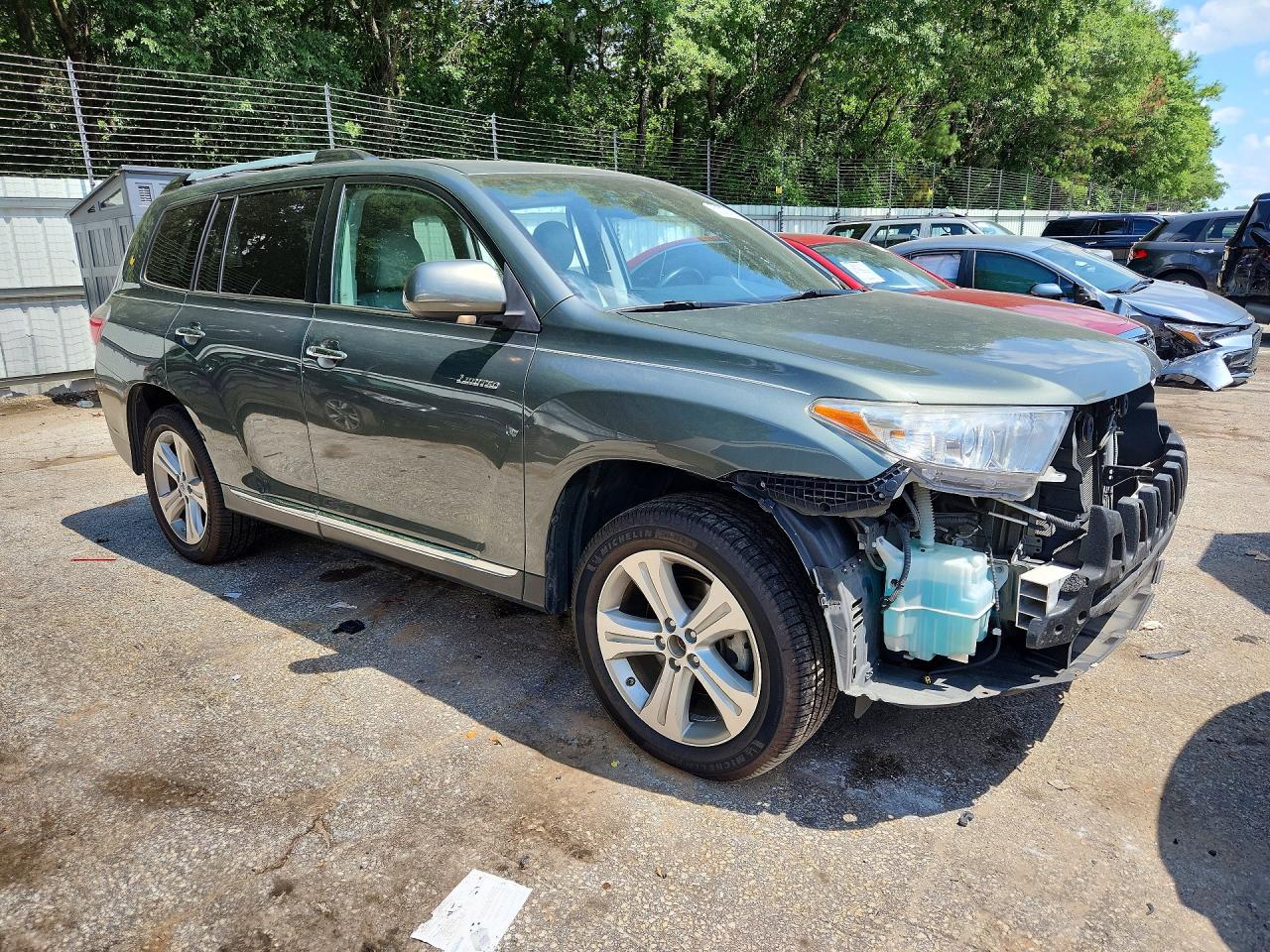 2013 Toyota Highlander Limited Gray vin: 5TDYK3EH5DS119467