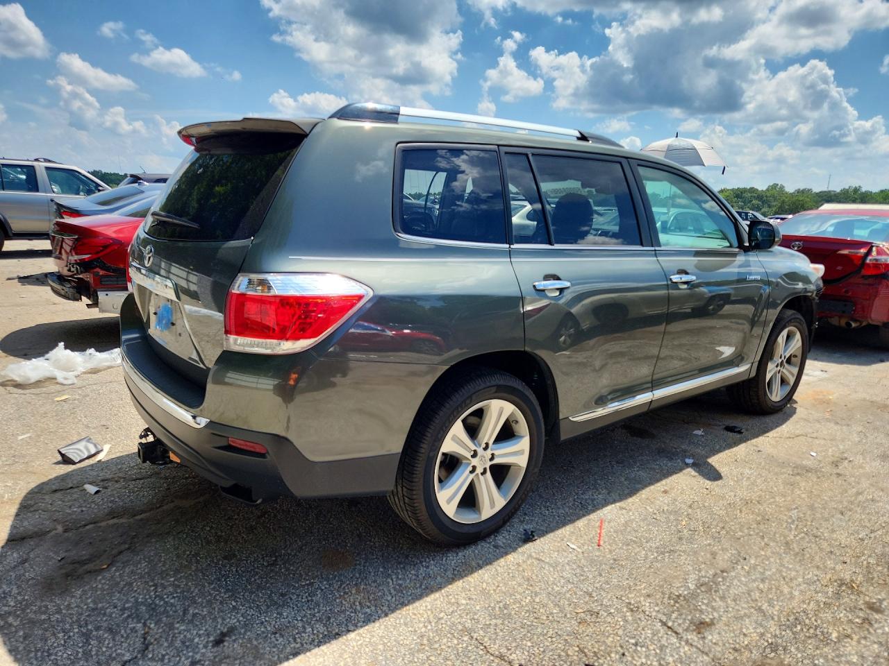 2013 Toyota Highlander Limited Gray vin: 5TDYK3EH5DS119467
