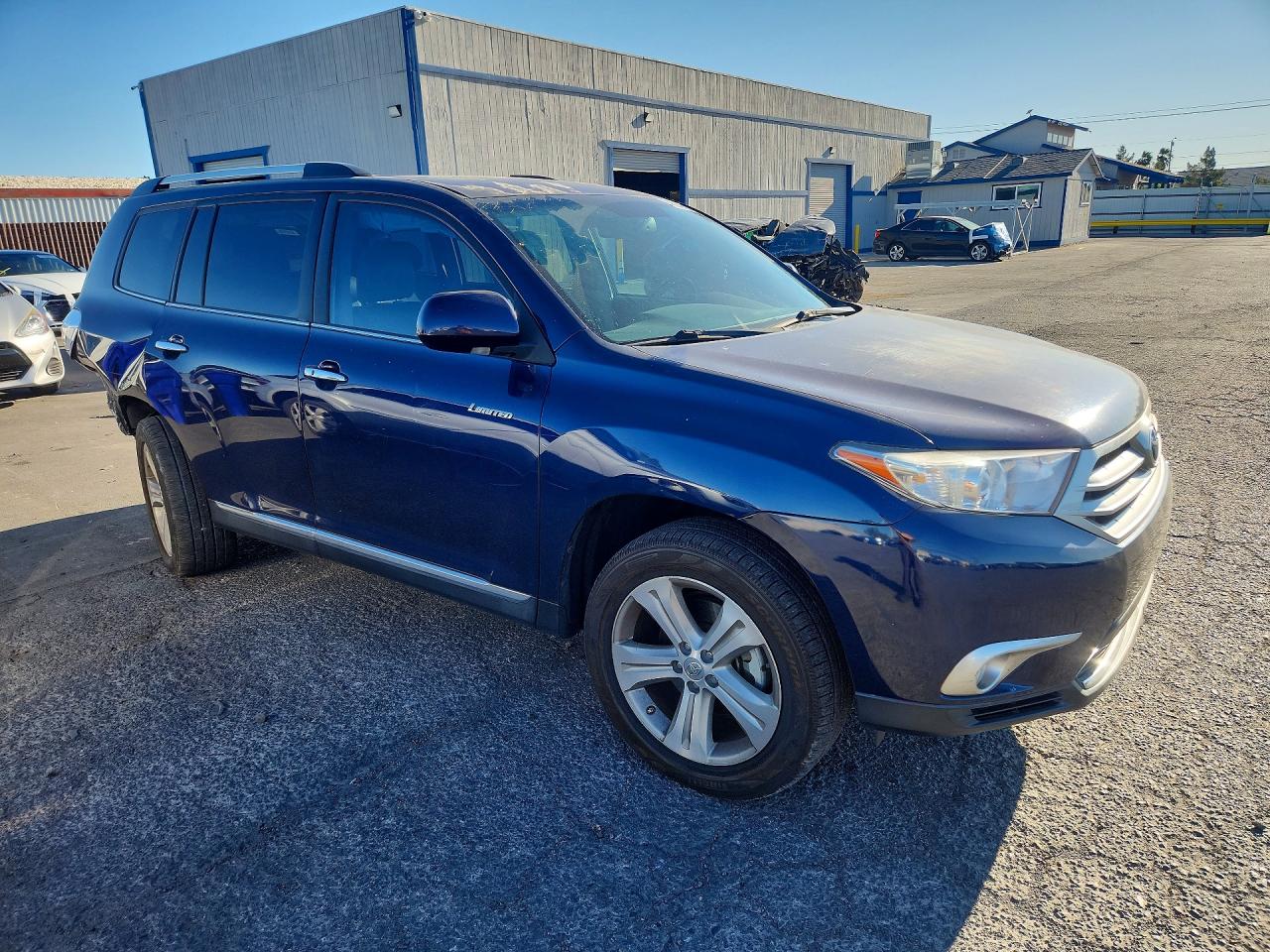 2013 Toyota Highlander Limited Blue vin: 5TDYK3EH5DS121736