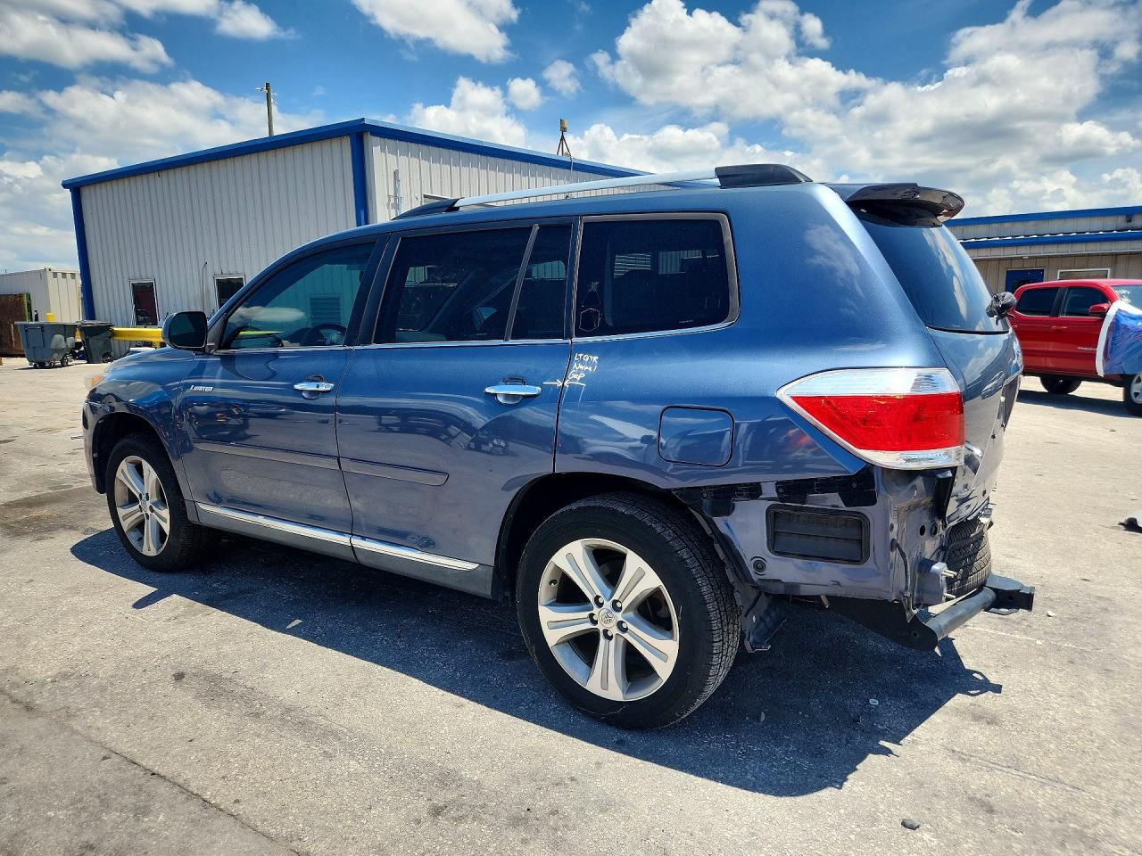 2013 Toyota Highlander Limited Blue vin: 5TDYK3EH5DS126290