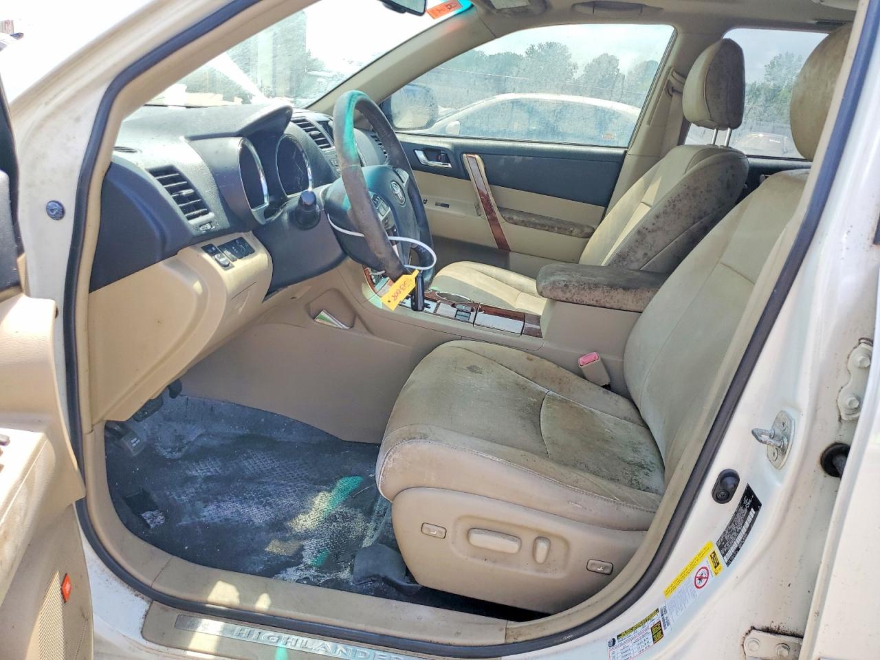 2012 Toyota Highlander Limited White vin: 5TDYK3EH6CS057513