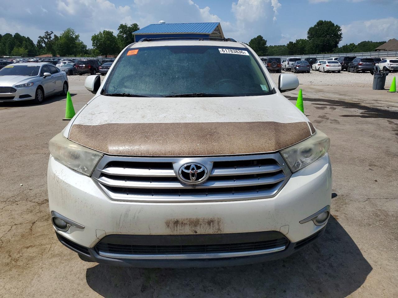 2012 Toyota Highlander Limited White vin: 5TDYK3EH6CS057513