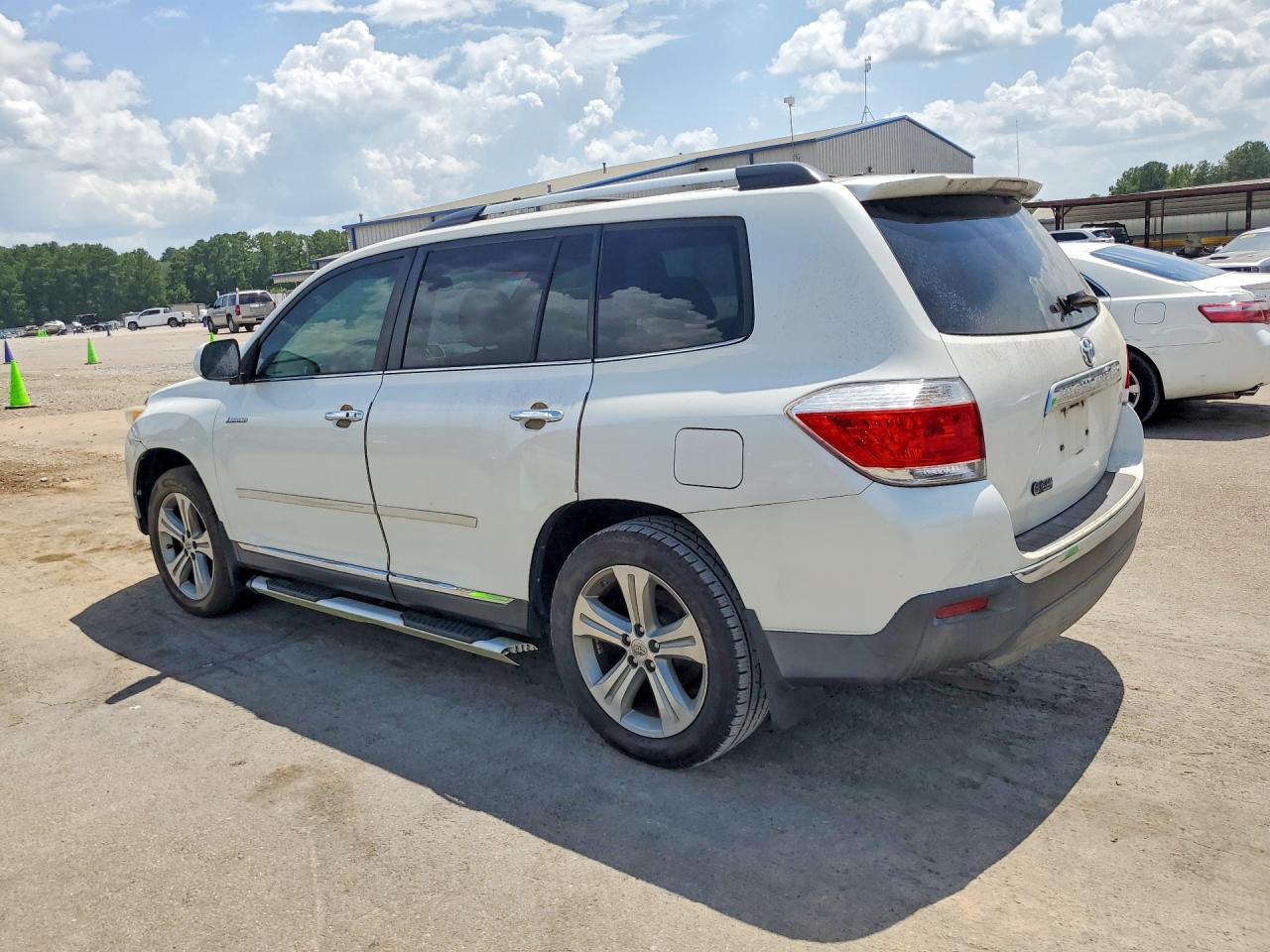 2012 Toyota Highlander Limited White vin: 5TDYK3EH6CS057513