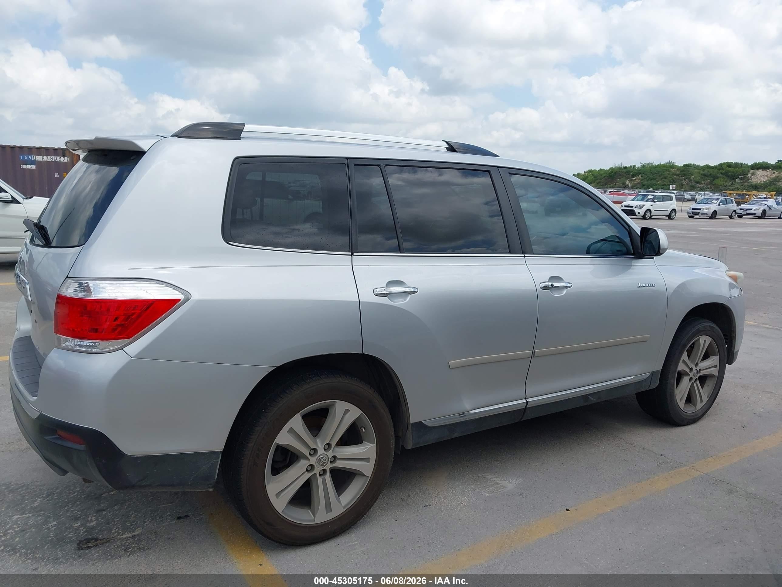 2012 Toyota Highlander Limited V6 Silver vin: 5TDYK3EH6CS076806