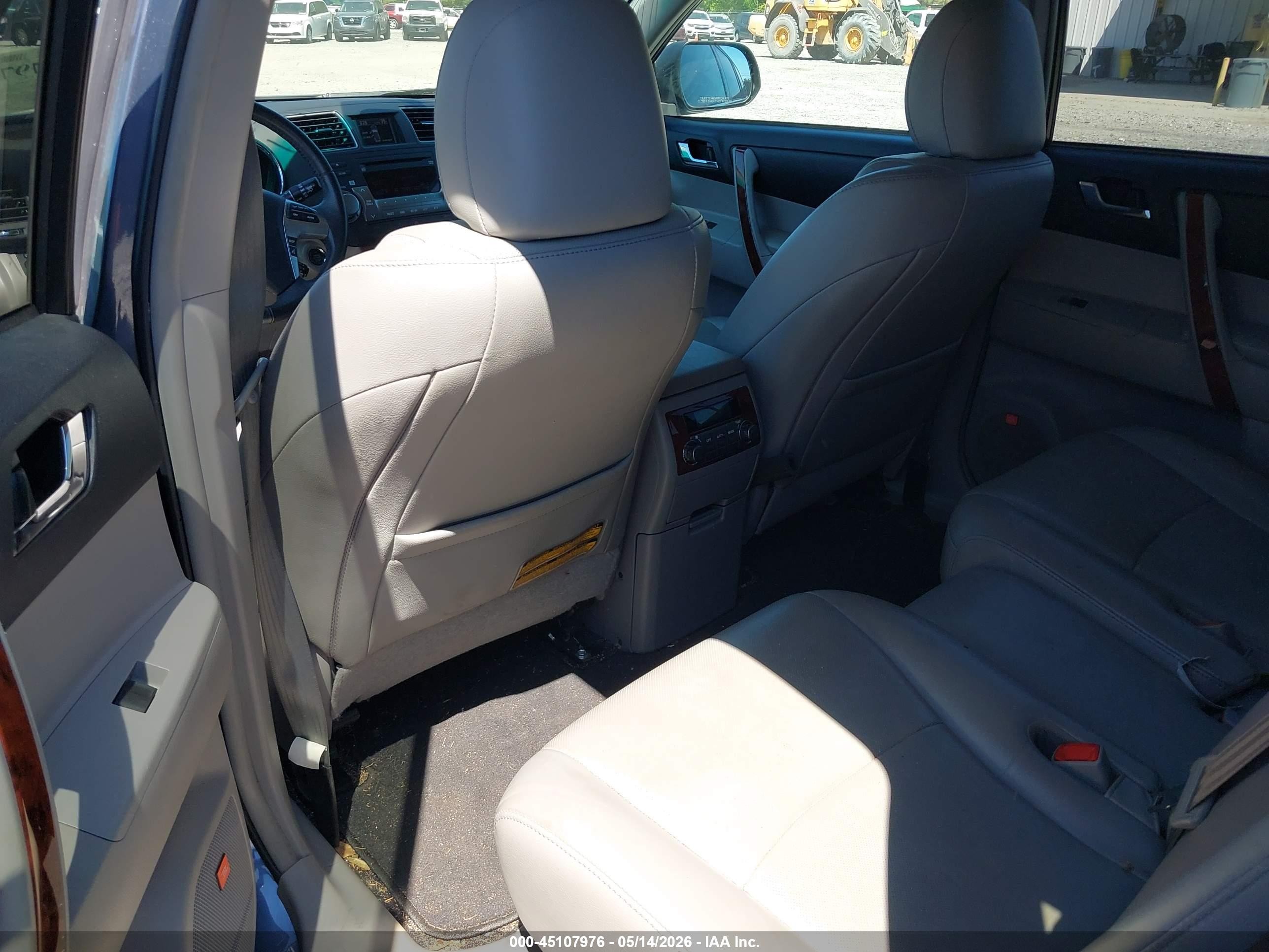 2012 Toyota Highlander Limited V6 Blue vin: 5TDYK3EH6CS085425