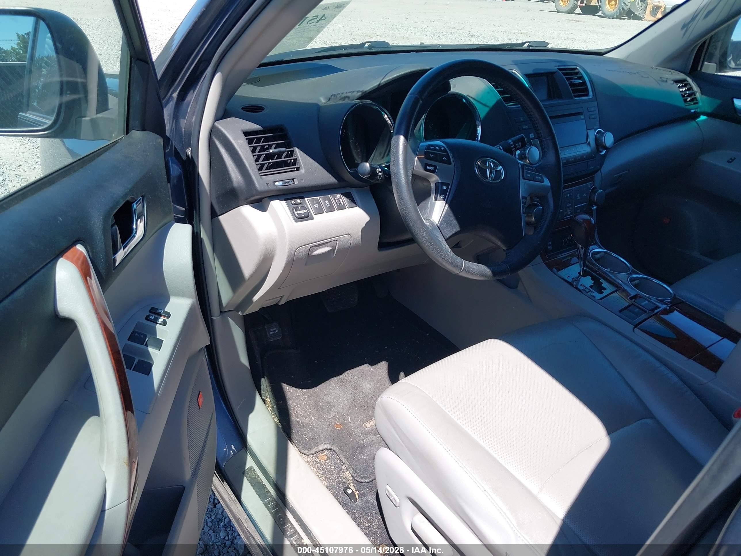2012 Toyota Highlander Limited V6 Blue vin: 5TDYK3EH6CS085425