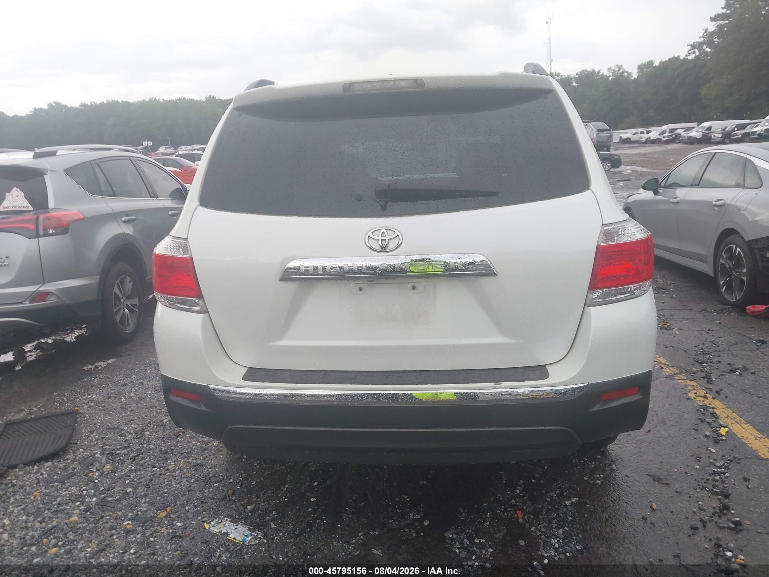 2012 Toyota Highlander Limited V6 White vin: 5TDYK3EH6CS087398