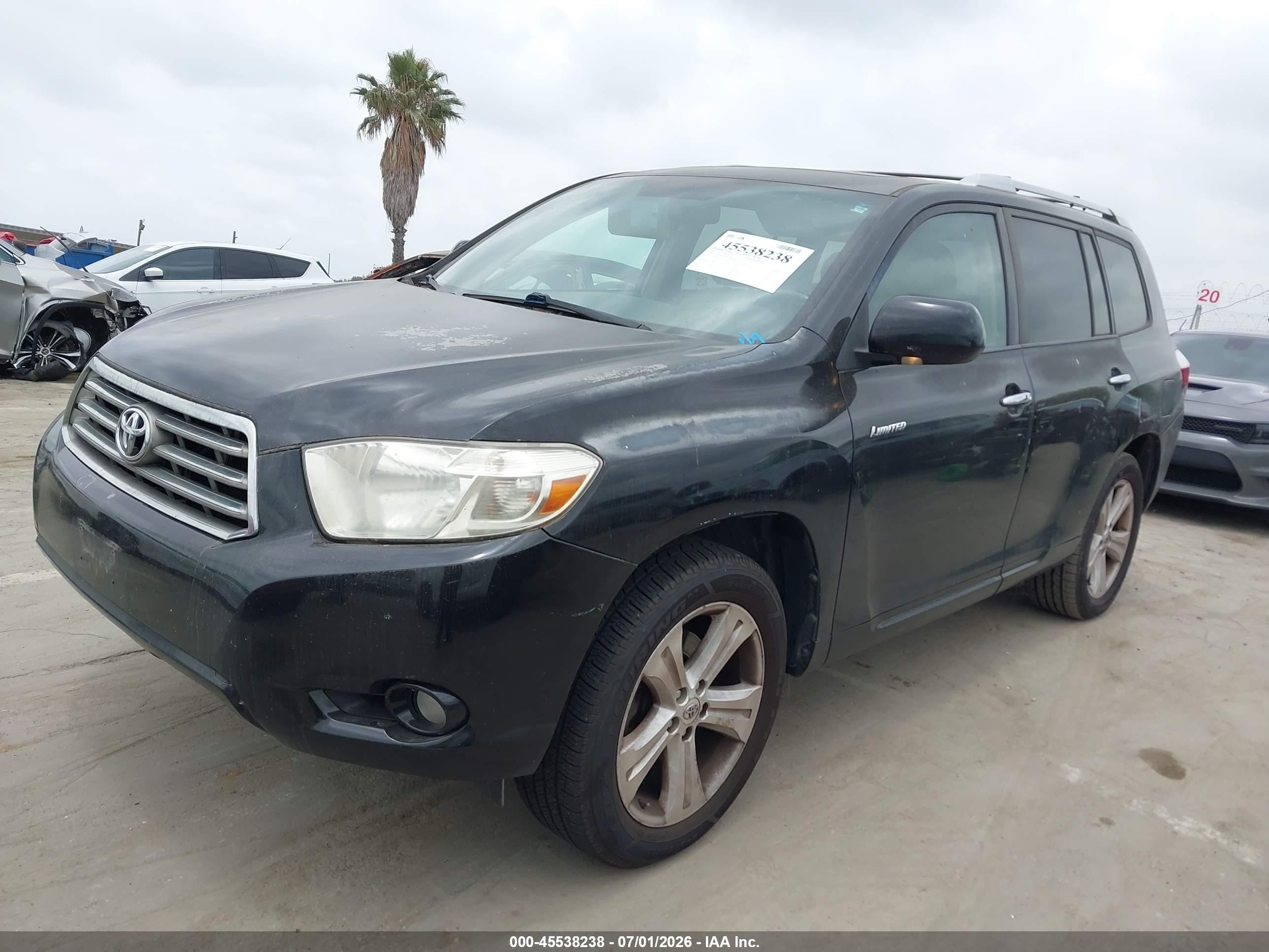 2010 Toyota Highlander Limited V6 Black vin: 5TDYK3EH7AS011699