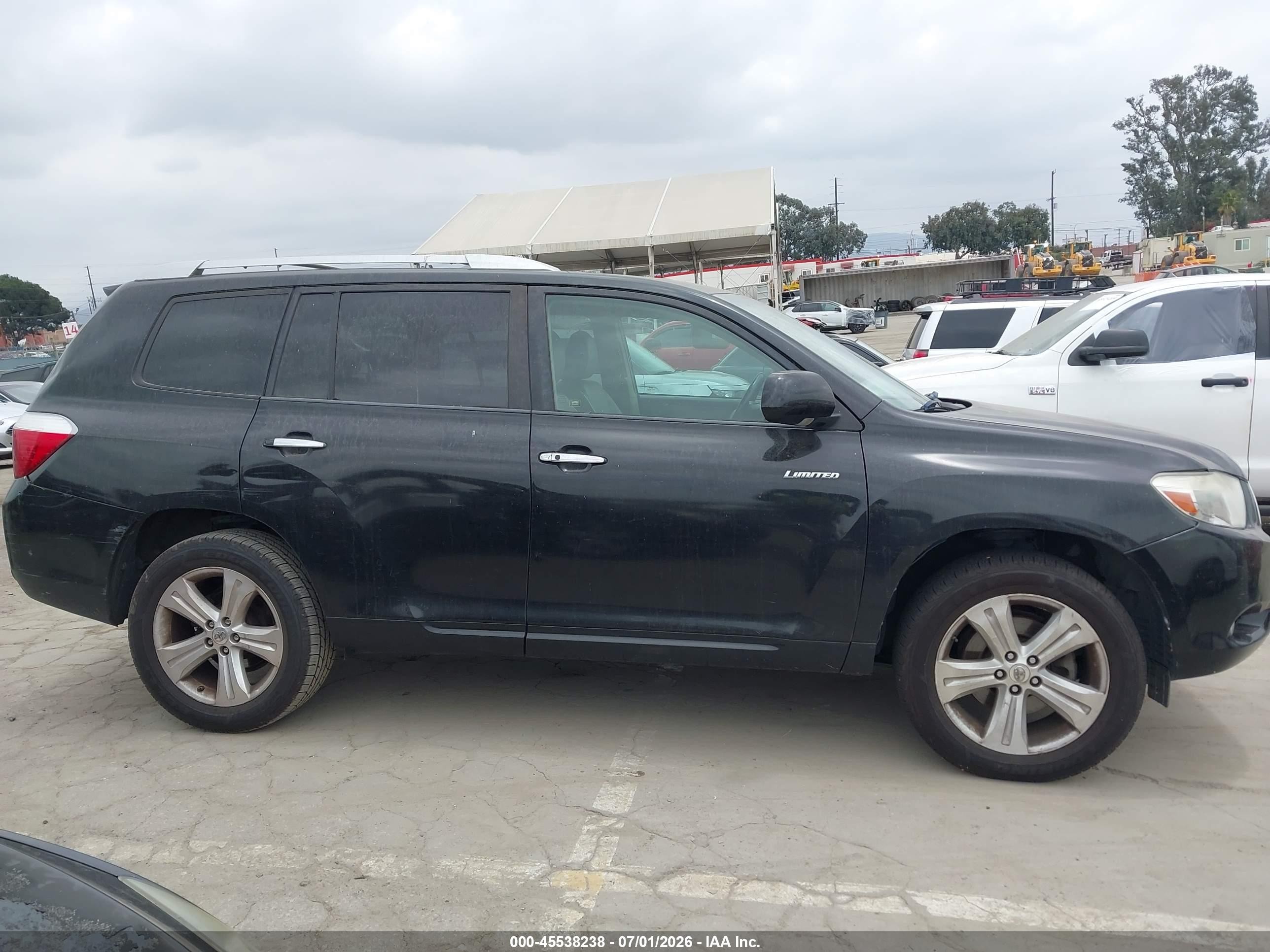 2010 Toyota Highlander Limited V6 Black vin: 5TDYK3EH7AS011699