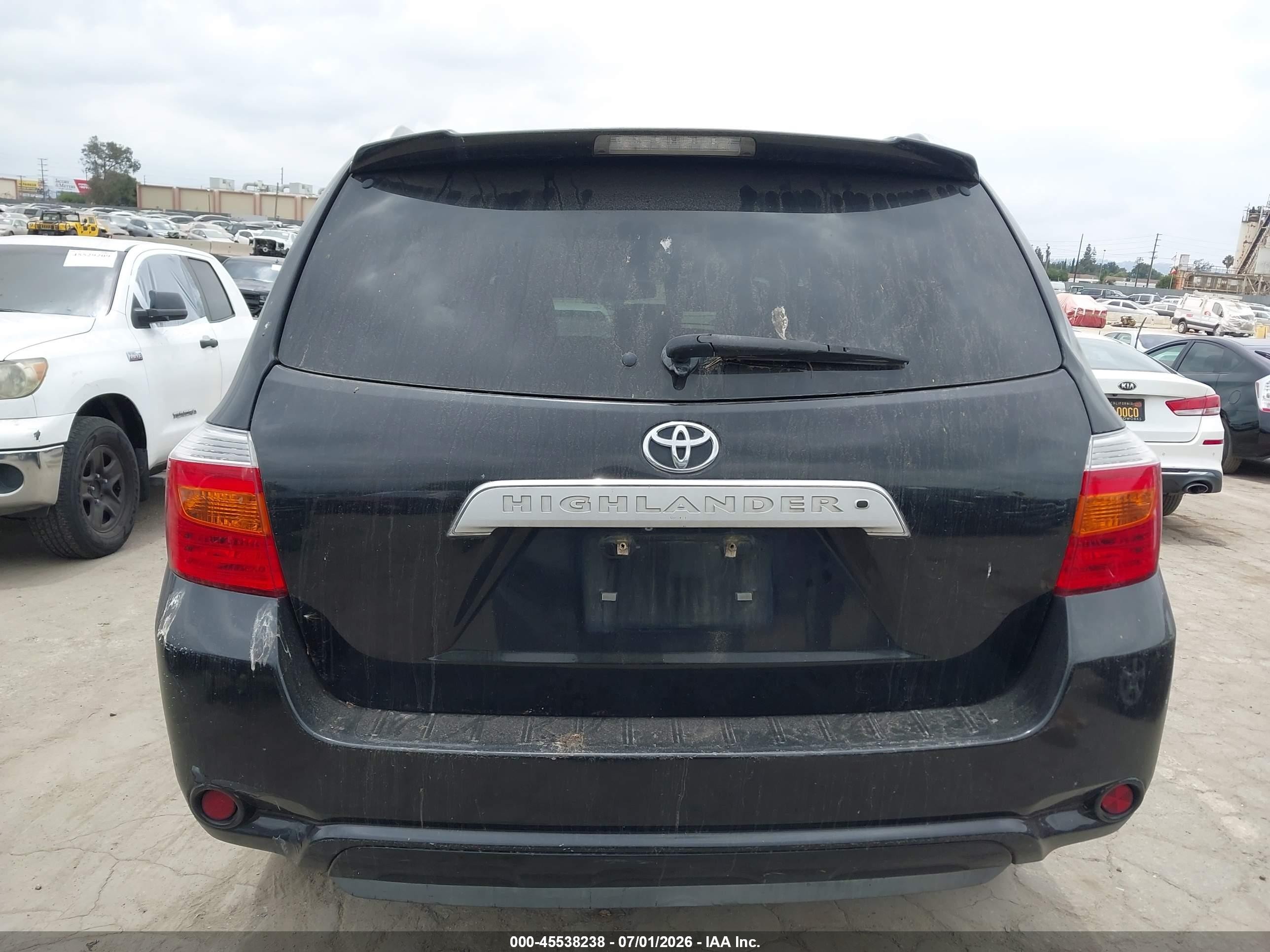 2010 Toyota Highlander Limited V6 Black vin: 5TDYK3EH7AS011699