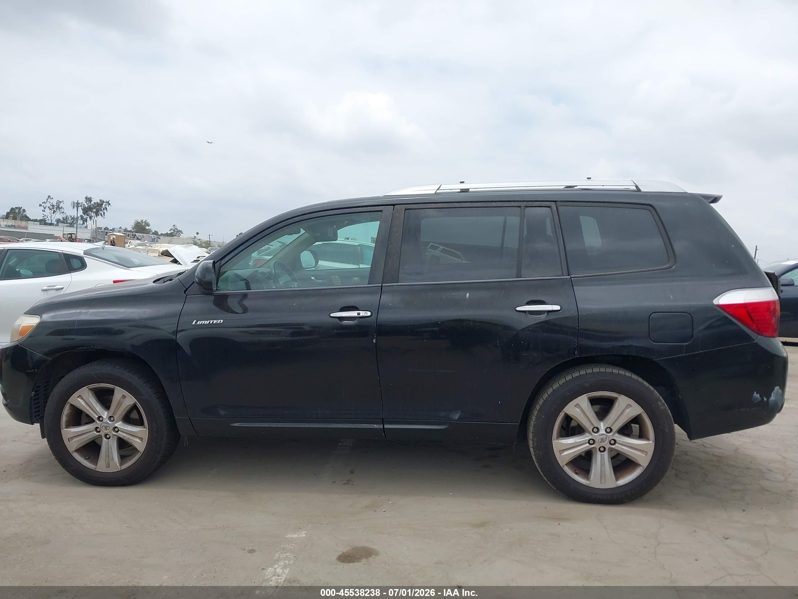 2010 Toyota Highlander Limited V6 Black vin: 5TDYK3EH7AS011699
