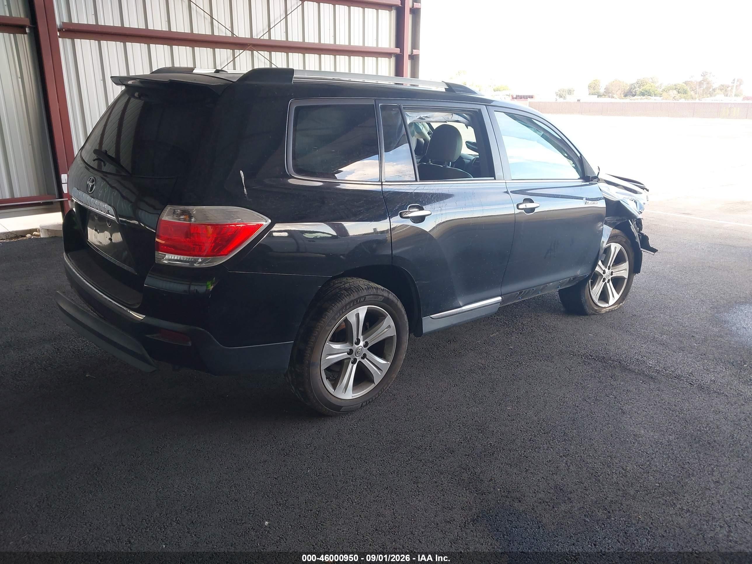 2011 Toyota Highlander Limited V6 Black vin: 5TDYK3EH7BS024101