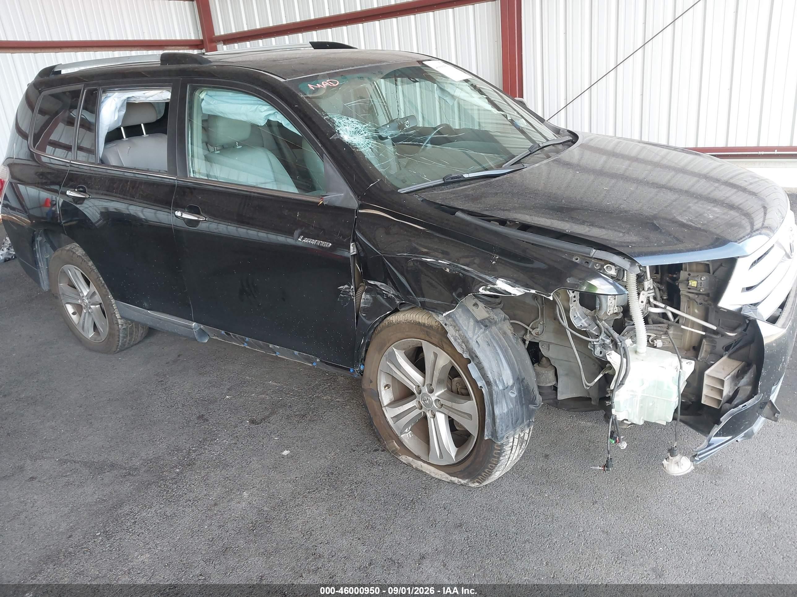 2011 Toyota Highlander Limited V6 Black vin: 5TDYK3EH7BS024101