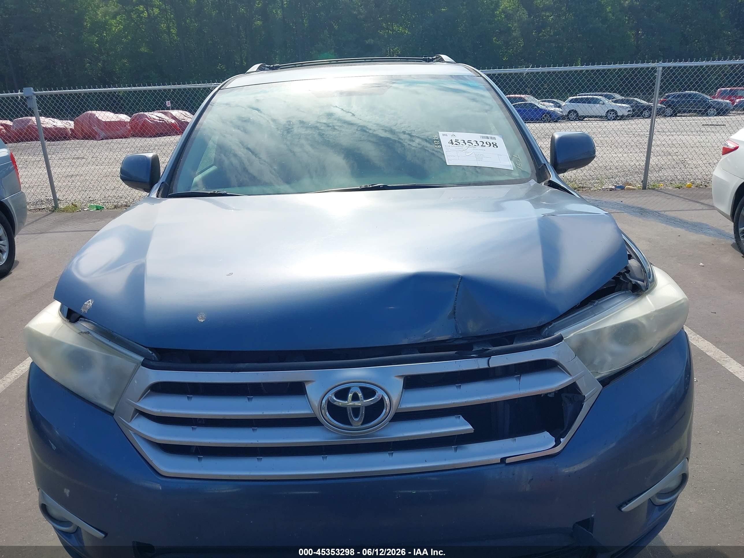 2011 Toyota Highlander Limited V6 Blue vin: 5TDYK3EH7BS025409