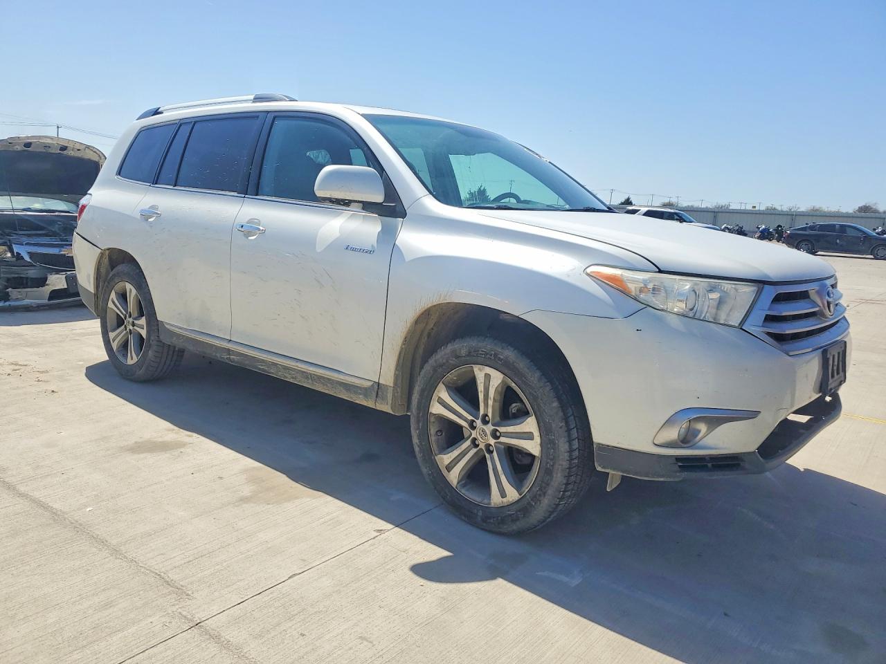 2012 Toyota Highlander Limited White vin: 5TDYK3EH7CS062087