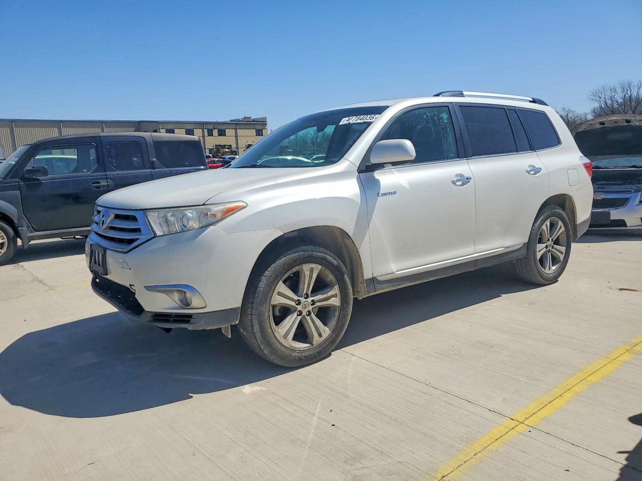 2012 Toyota Highlander Limited White vin: 5TDYK3EH7CS062087