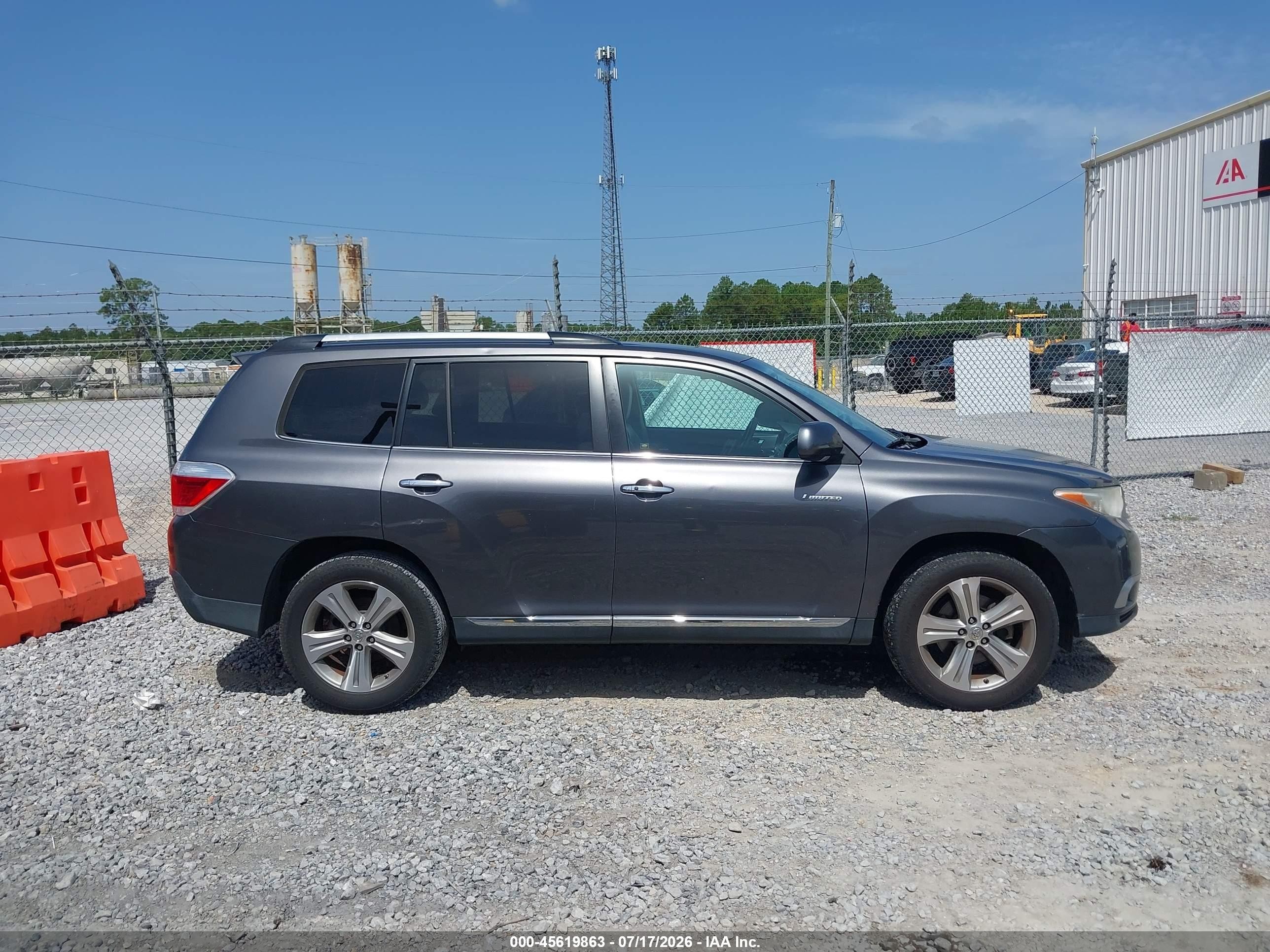 2012 Toyota Highlander Limited V6 Gray vin: 5TDYK3EH7CS065989