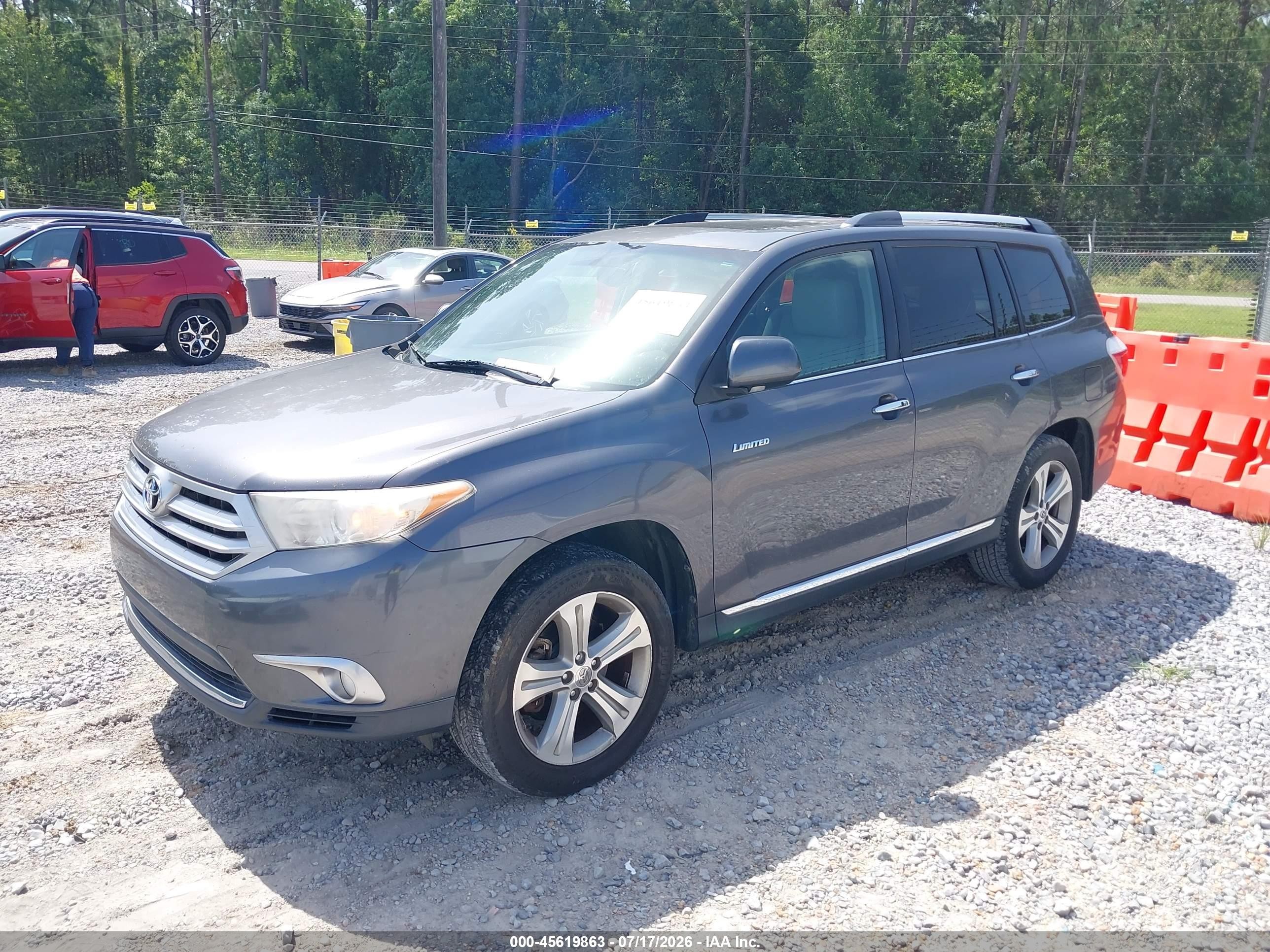 2012 Toyota Highlander Limited V6 Gray vin: 5TDYK3EH7CS065989