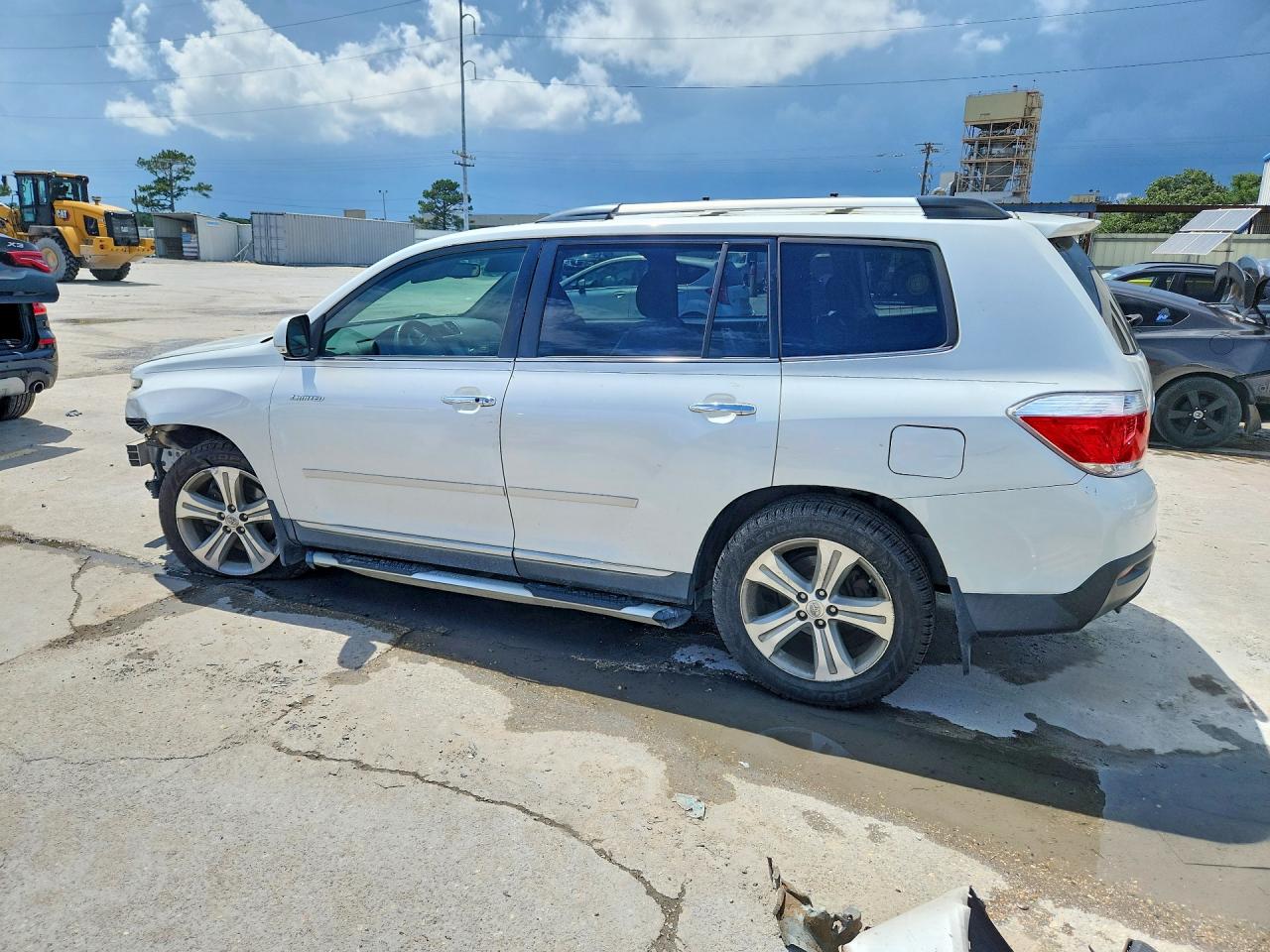 2012 Toyota Highlander Limited White vin: 5TDYK3EH7CS081674