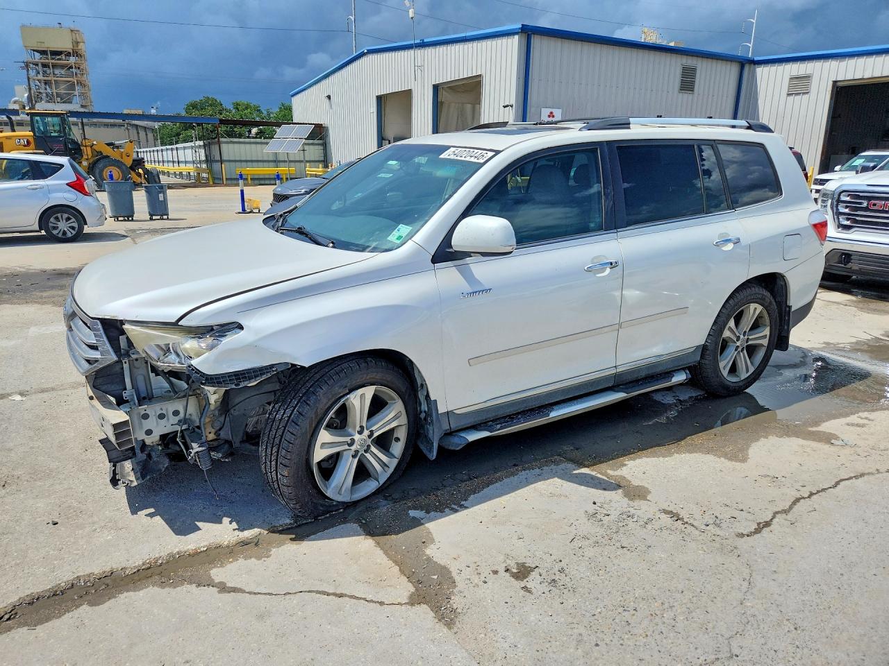 2012 Toyota Highlander Limited White vin: 5TDYK3EH7CS081674