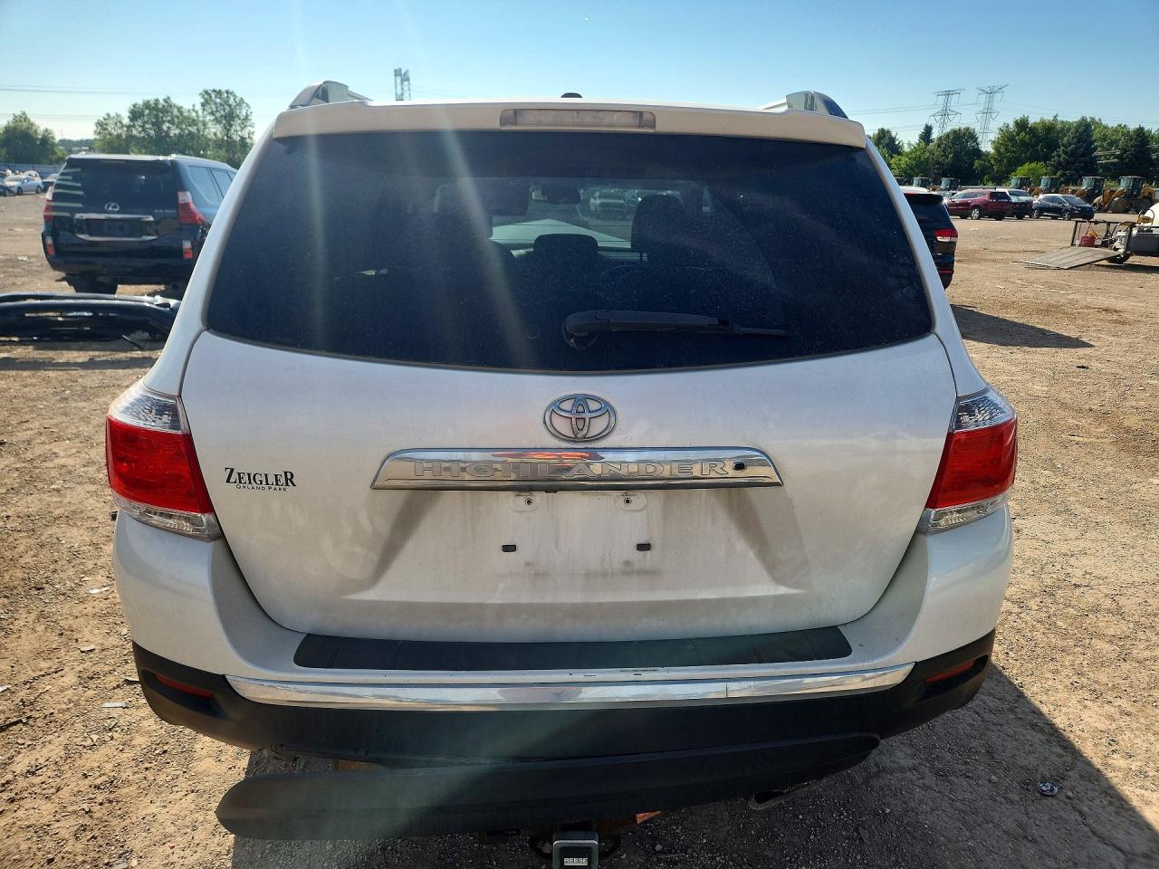 2013 Toyota Highlander Limited White vin: 5TDYK3EH7DS100290