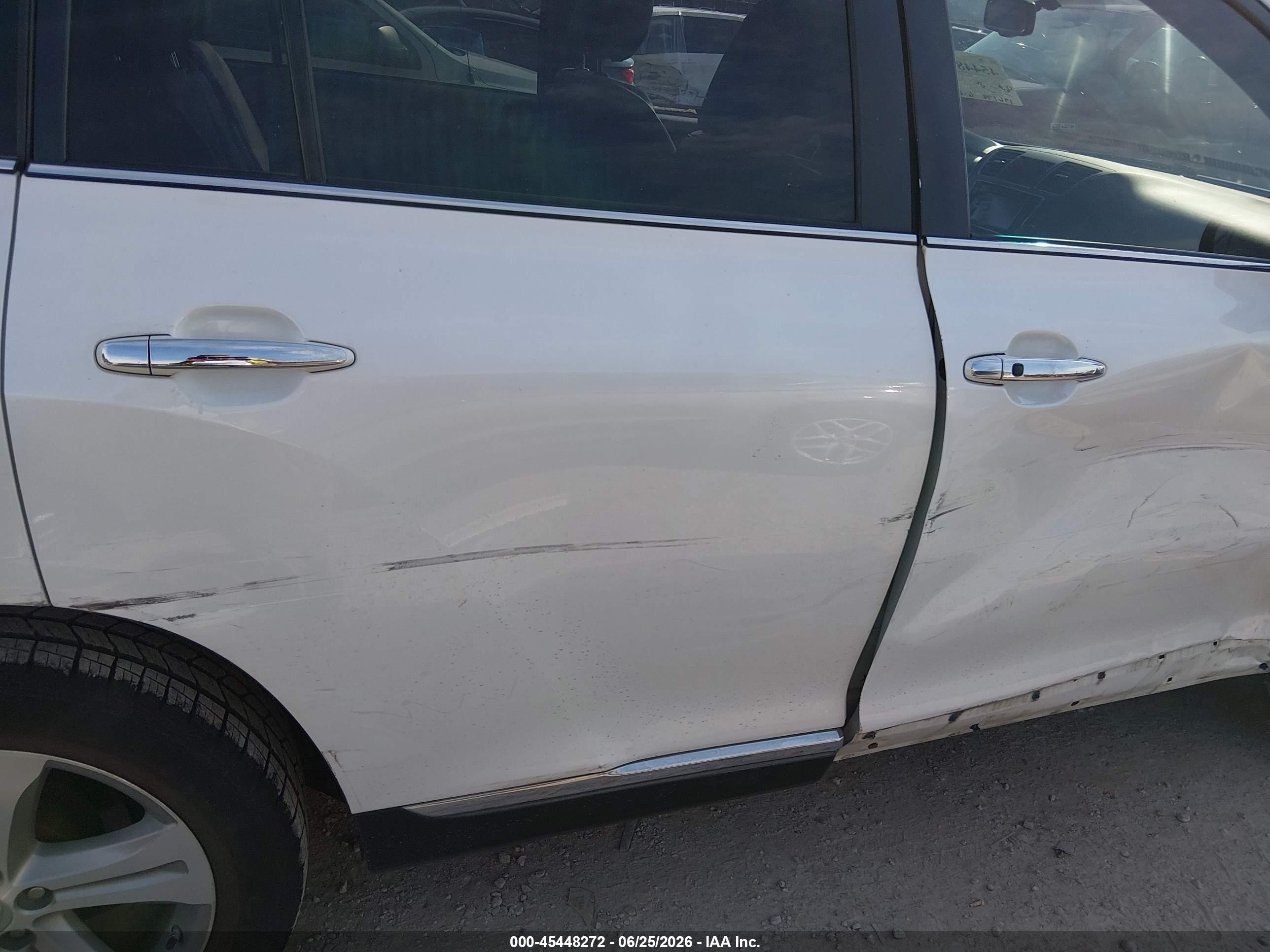 2013 Toyota Highlander Limited V6 White vin: 5TDYK3EH7DS120572