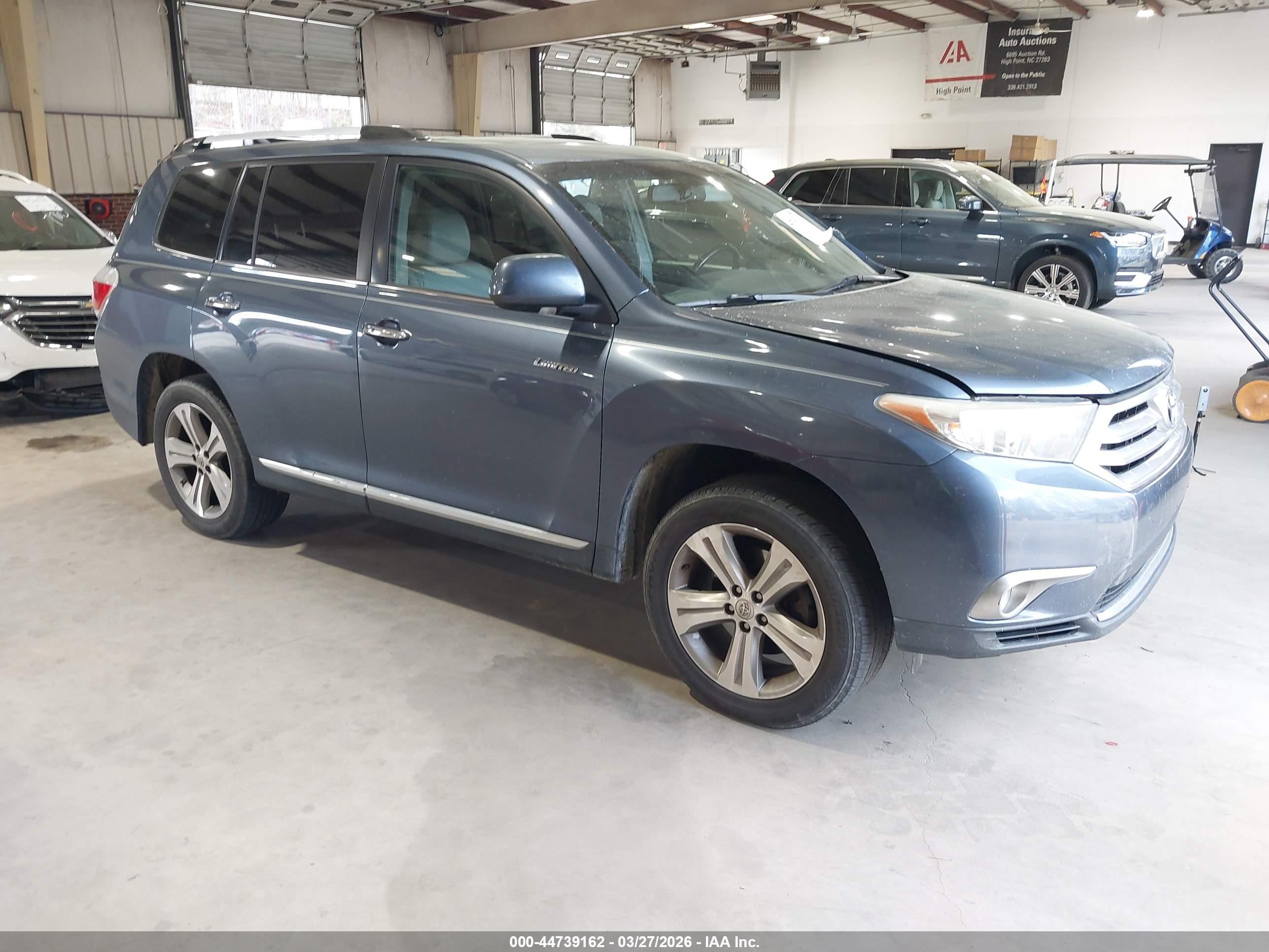 2011 Toyota Highlander Limited V6 Синий vin: 5TDYK3EH8BS032756