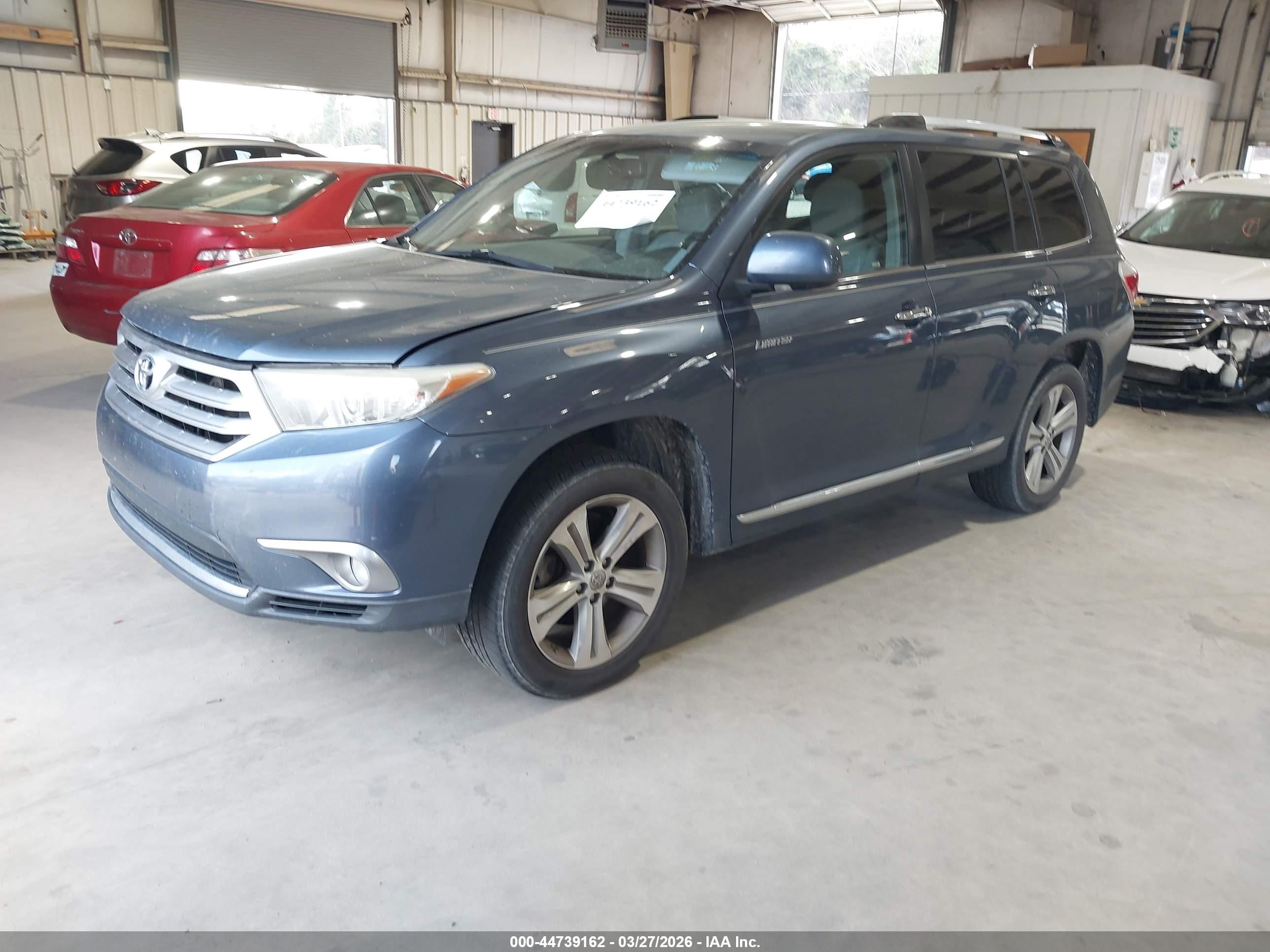 2011 Toyota Highlander Limited V6 Синий vin: 5TDYK3EH8BS032756