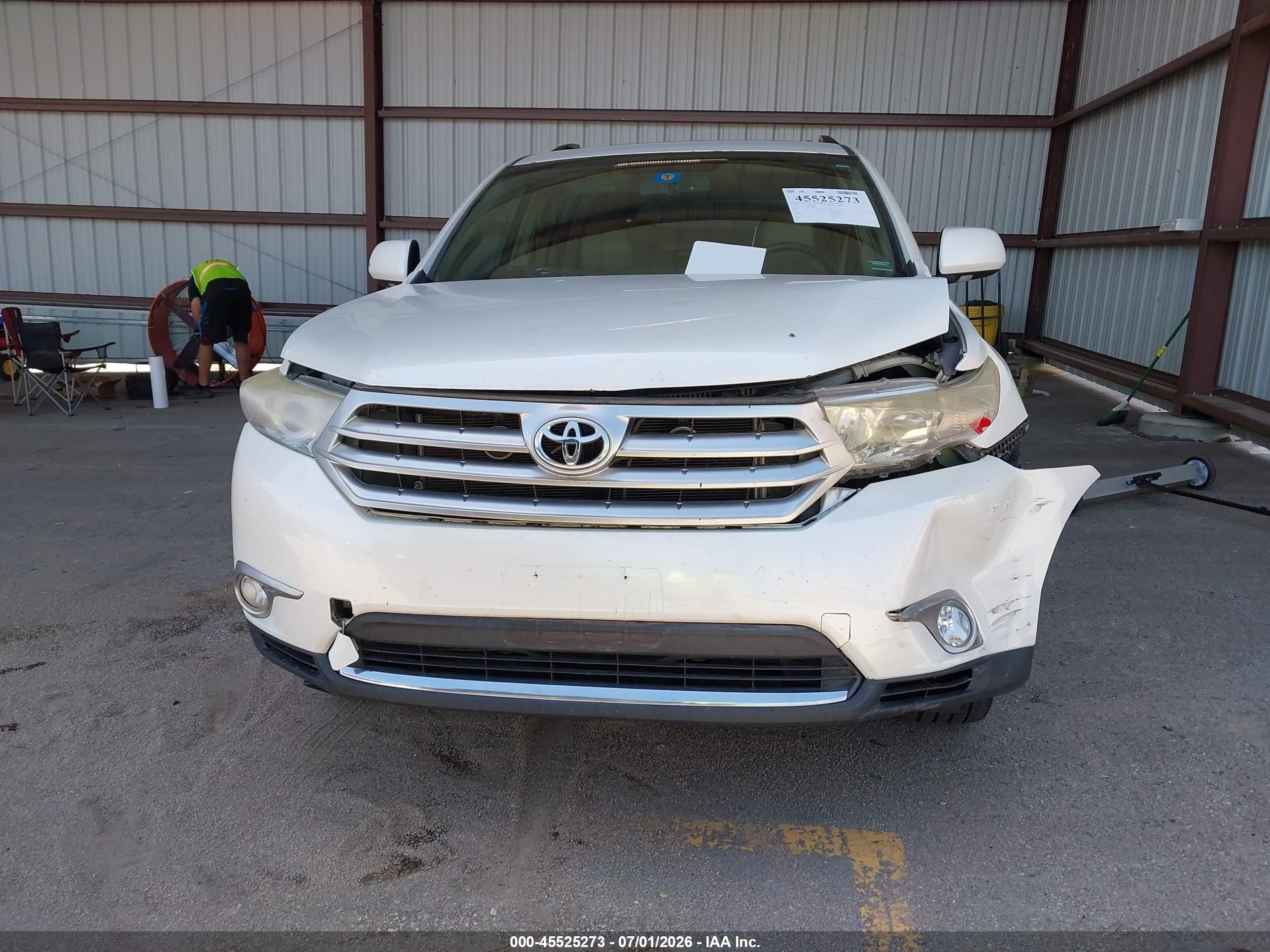 2012 Toyota Highlander Limited V6 White vin: 5TDYK3EH8CS068755