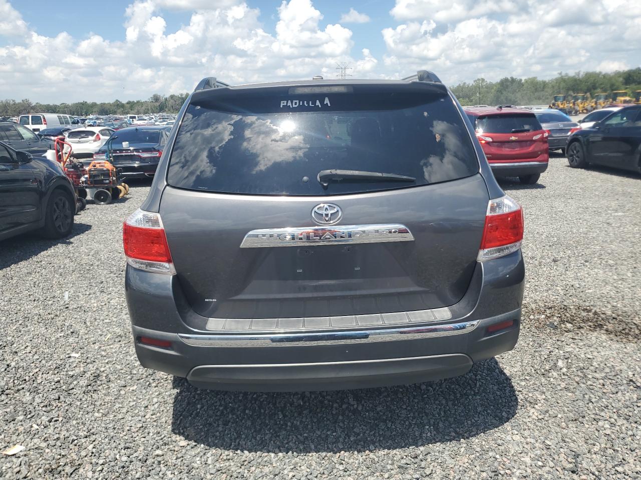2013 Toyota Highlander Серый vin: 5TDYK3EH8DS118183