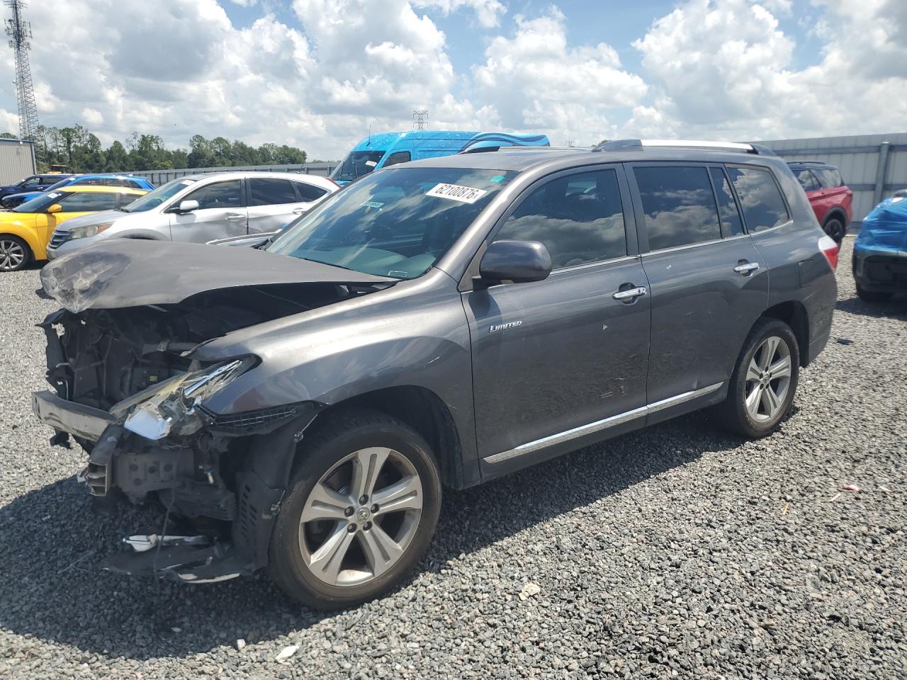 2013 Toyota Highlander Gray vin: 5TDYK3EH8DS118183