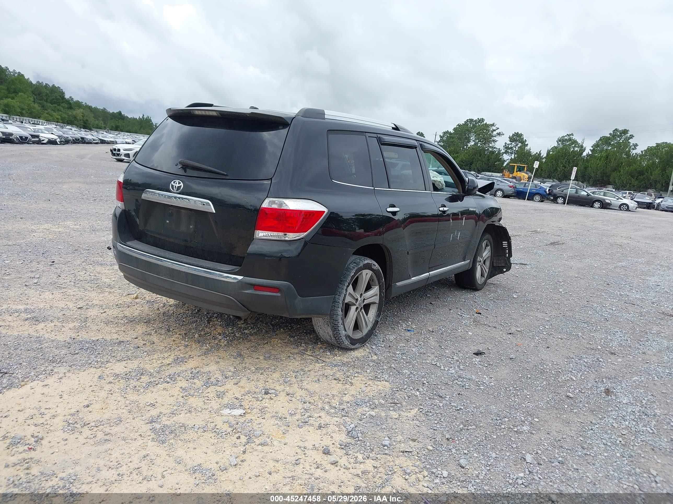 2011 Toyota Highlander Limited V6 Black vin: 5TDYK3EH9BS044012
