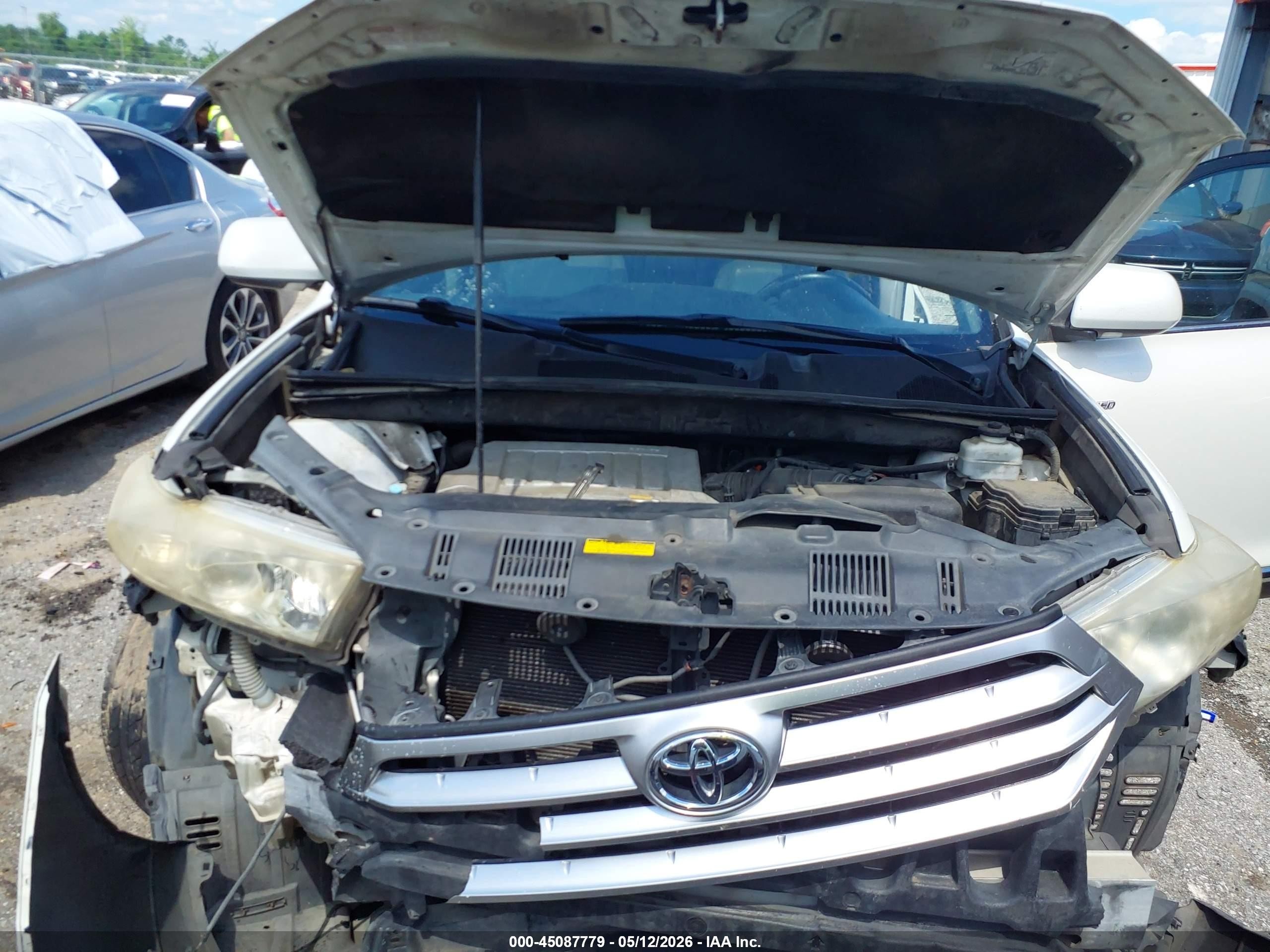 2012 Toyota Highlander Limited V6 Белый vin: 5TDYK3EH9CS061409