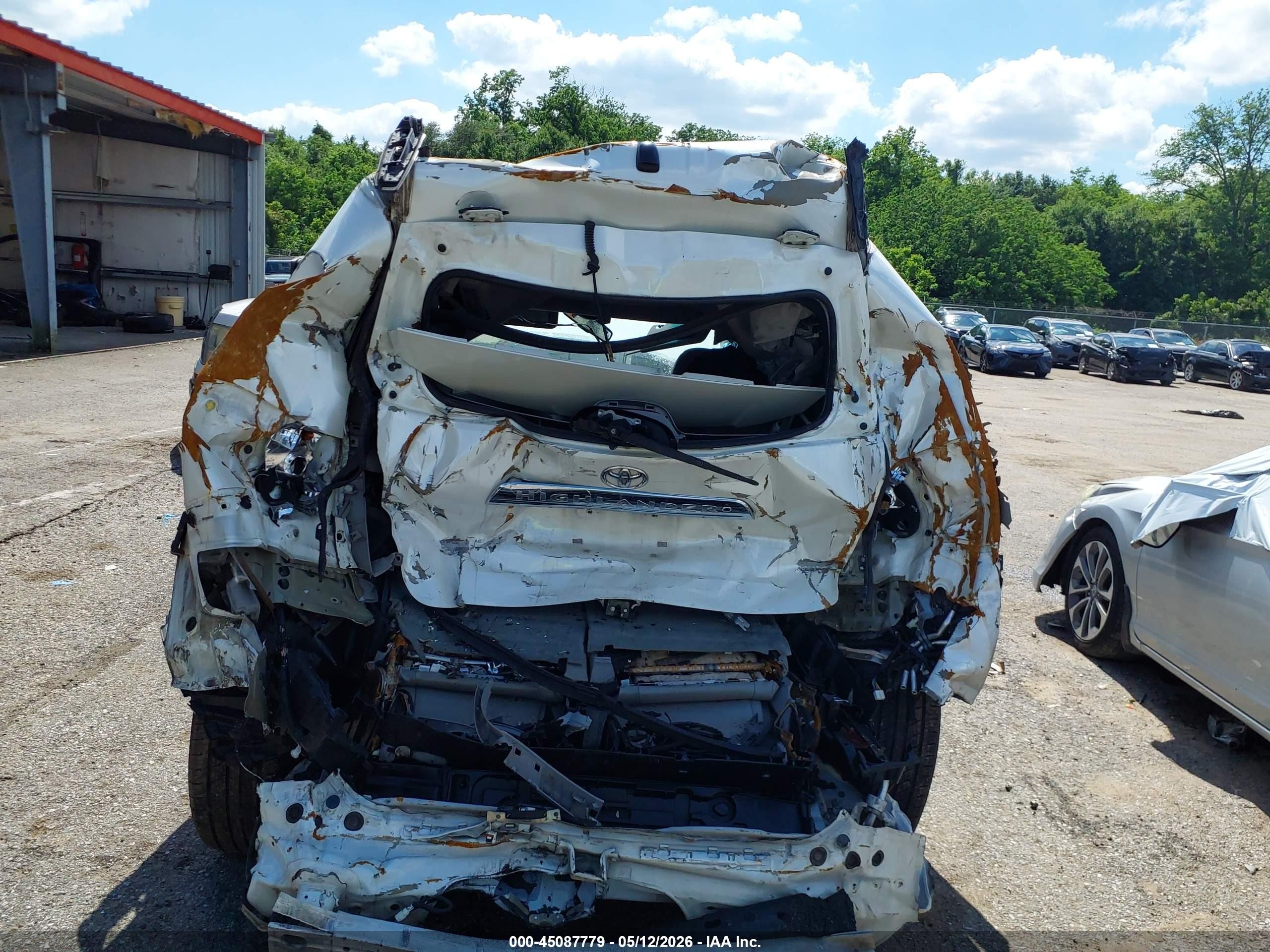 2012 Toyota Highlander Limited V6 Белый vin: 5TDYK3EH9CS061409