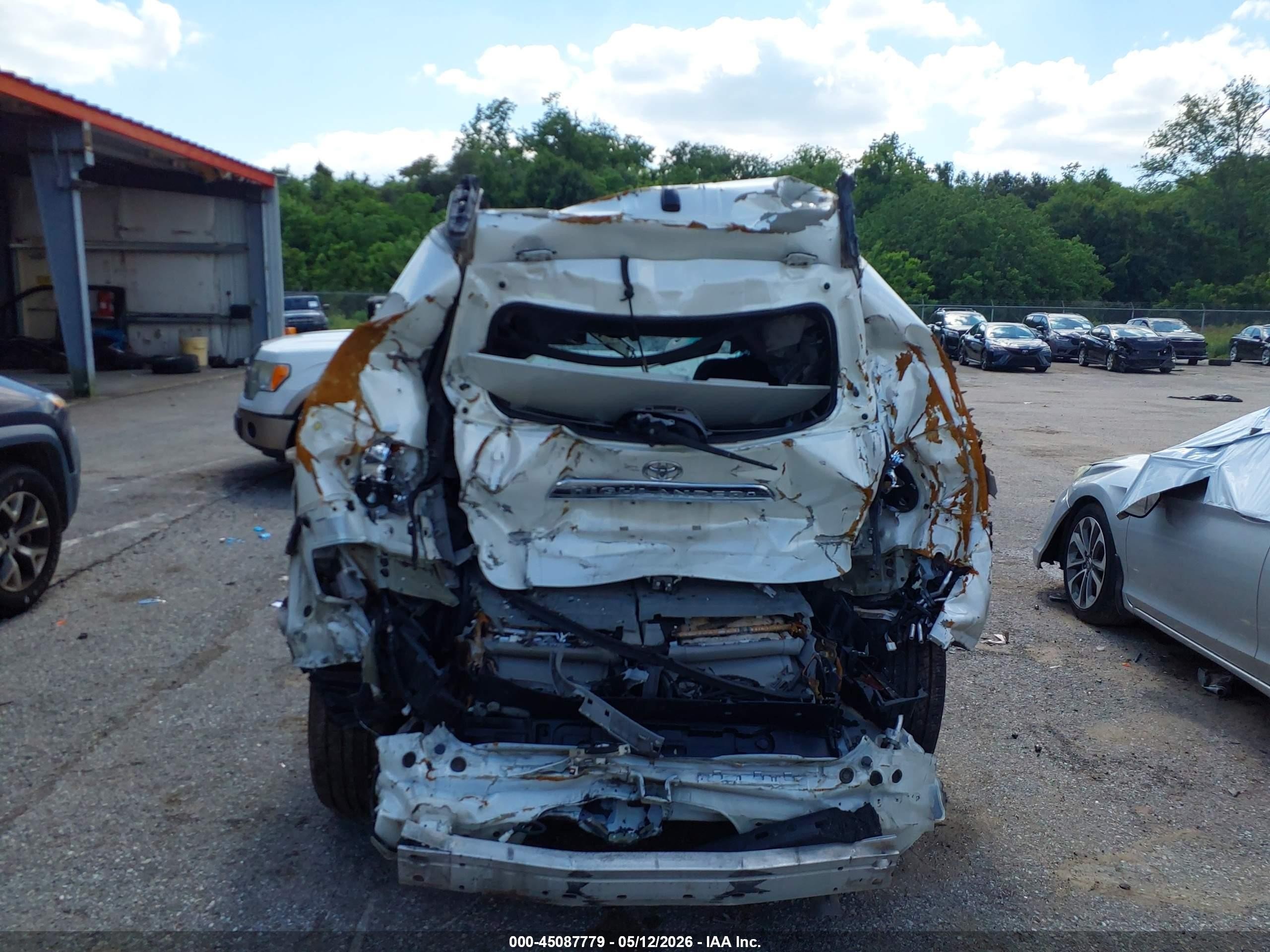 2012 Toyota Highlander Limited V6 Белый vin: 5TDYK3EH9CS061409