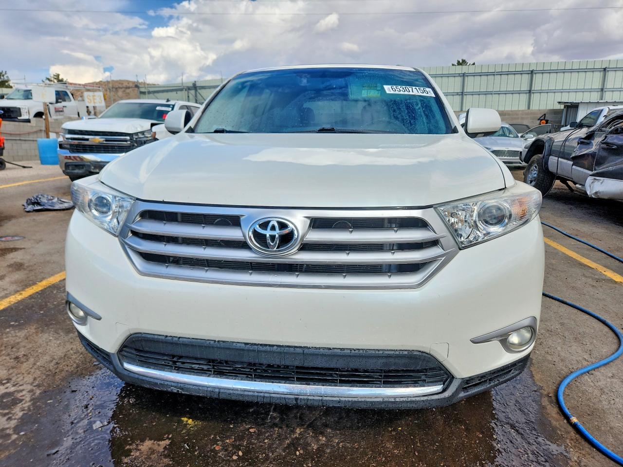 2012 Toyota Highlander Limited White vin: 5TDYK3EH9CS066688