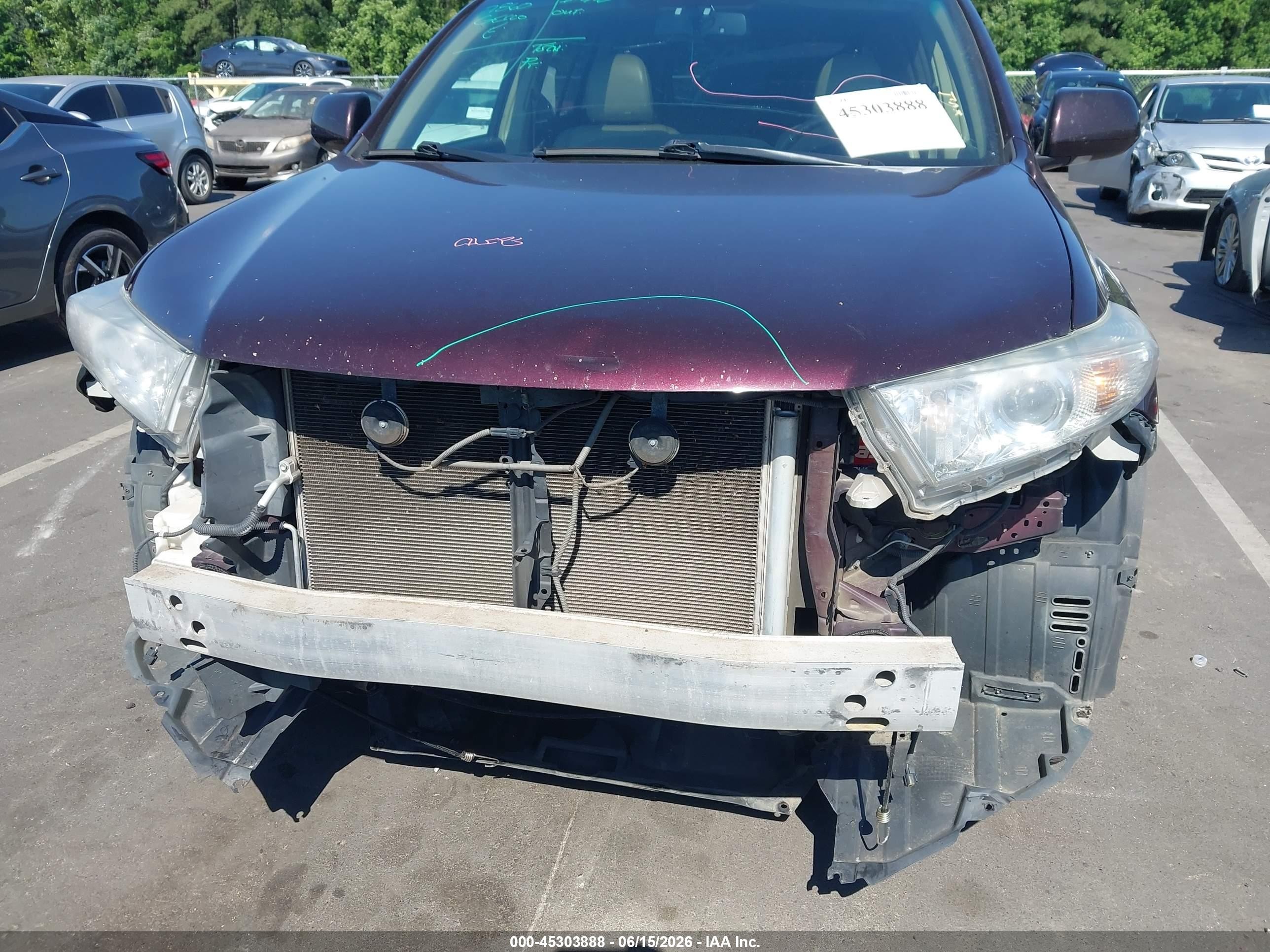 2012 Toyota Highlander Limited V6 Maroon vin: 5TDYK3EH9CS067078