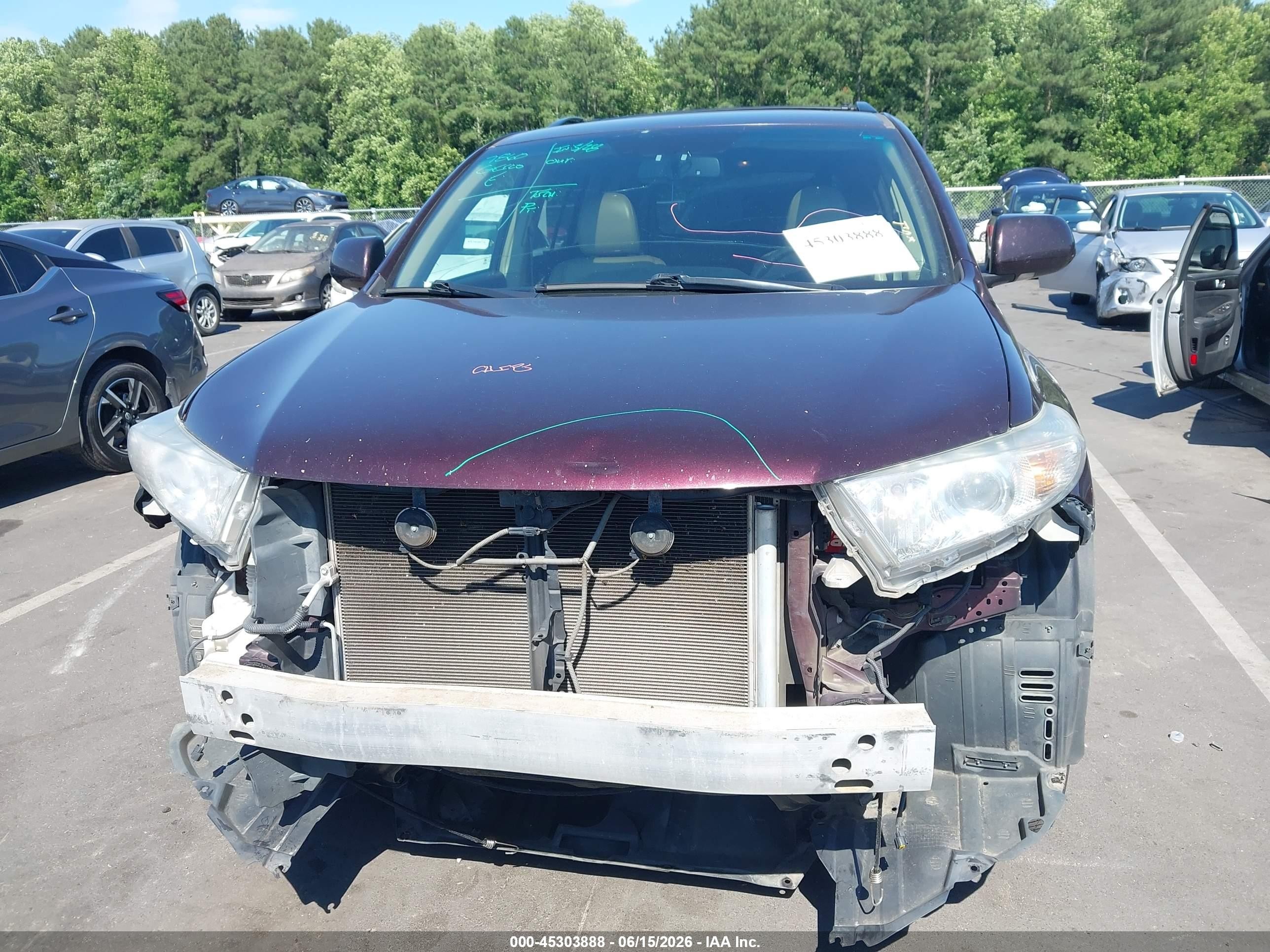 2012 Toyota Highlander Limited V6 Maroon vin: 5TDYK3EH9CS067078