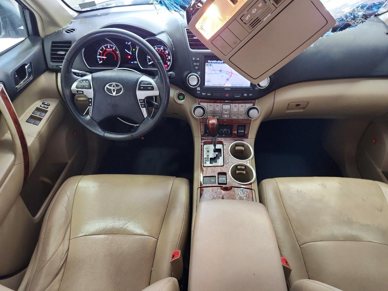 2012 Toyota Highlander Limited White vin: 5TDYK3EH9CS071230