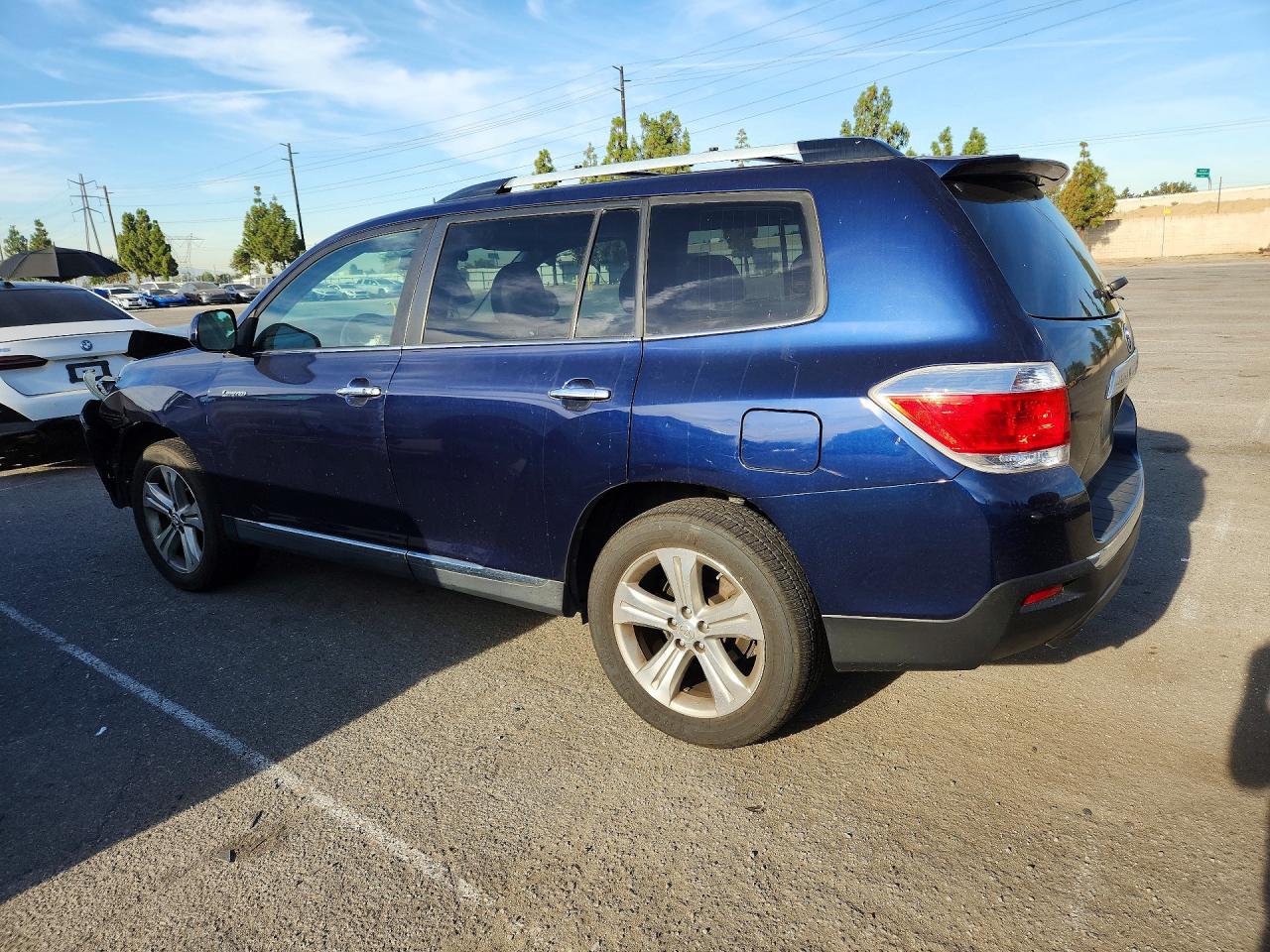 2012 Toyota Highlander Limited Blue vin: 5TDYK3EH9CS082373