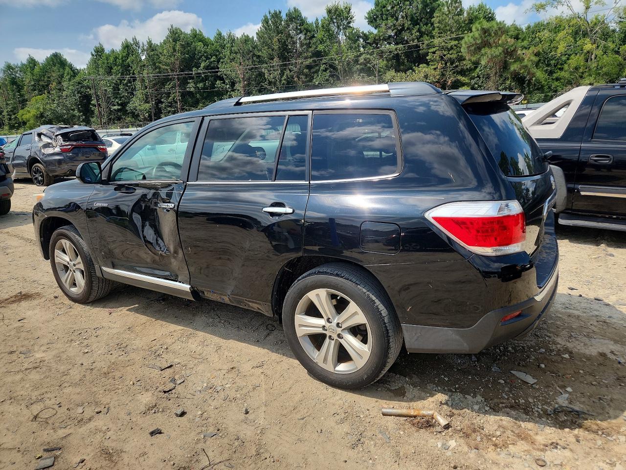 2013 Toyota Highlander Limited Black vin: 5TDYK3EH9DS096517